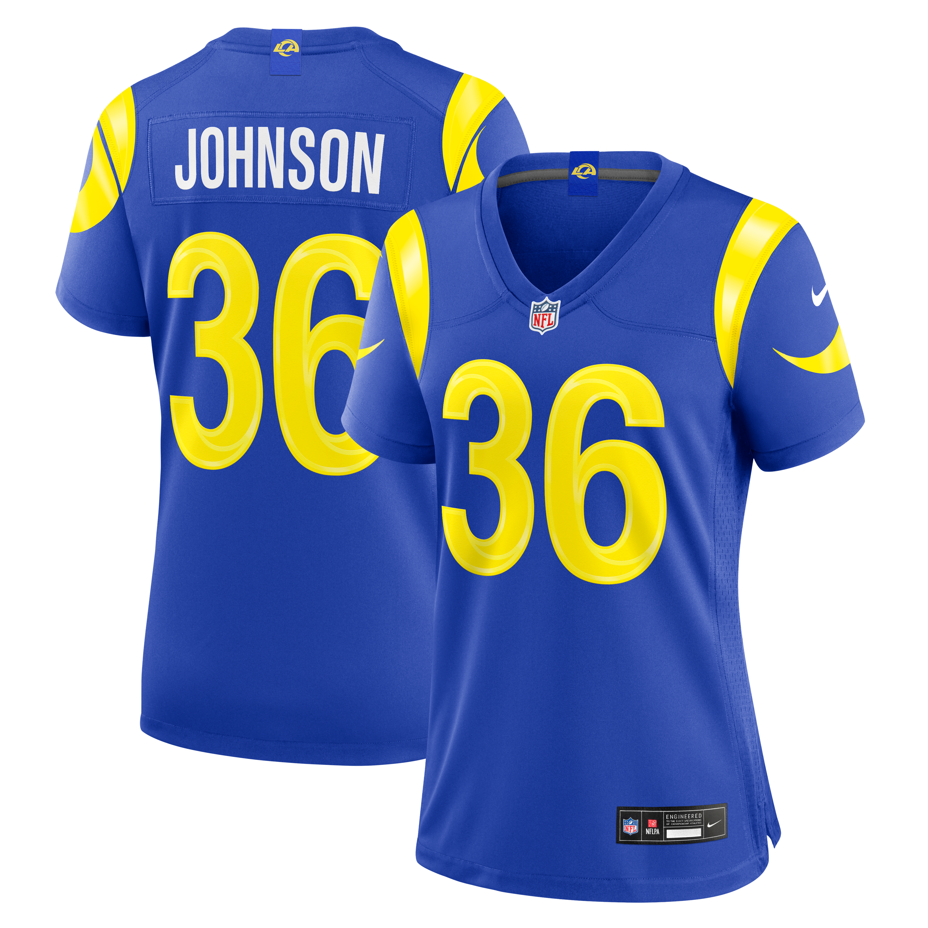 Women's Los Angeles Rams Alex Johnson Nike Royal Team Game Jersey