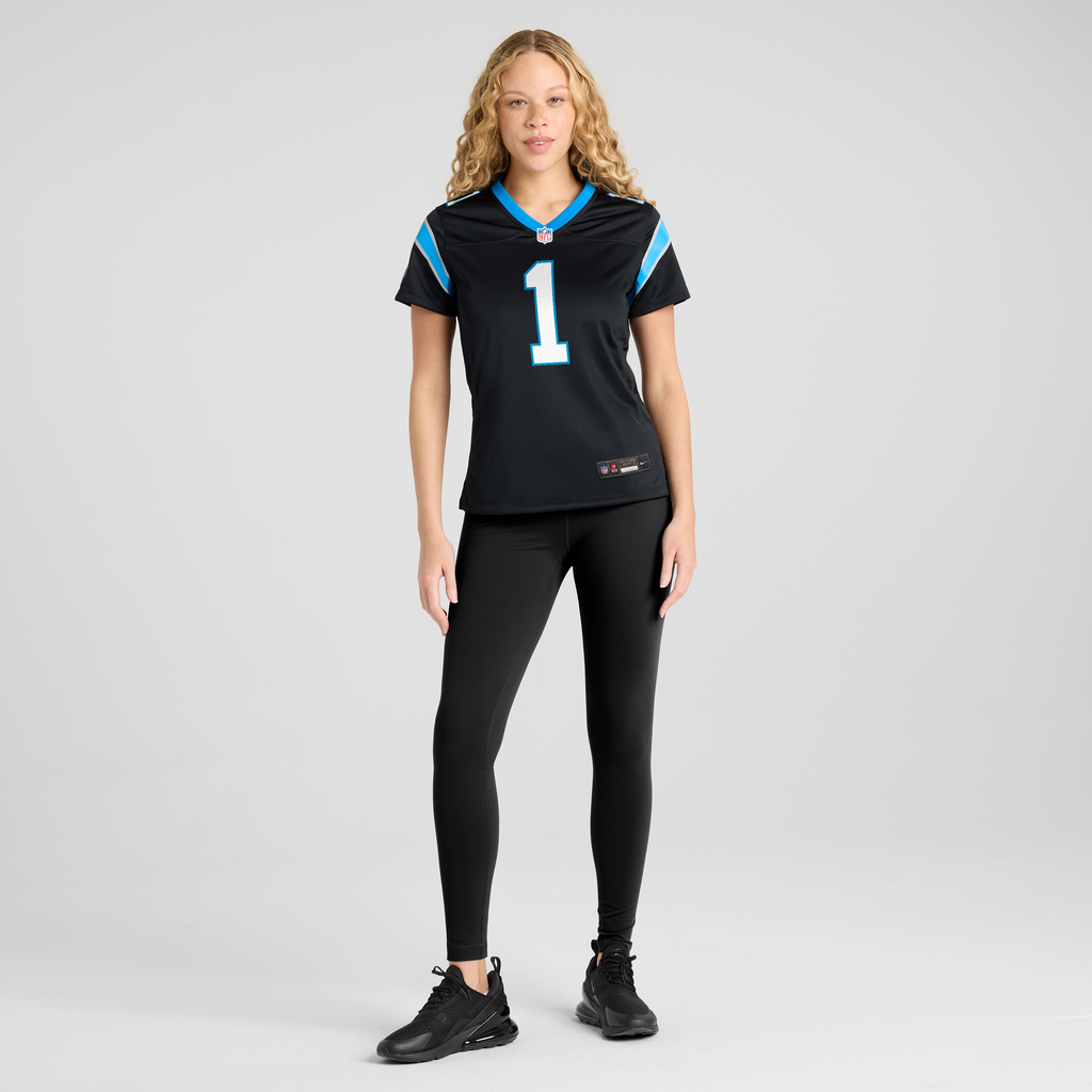 Women's Carolina Panthers Cam Newton Nike Black Team Retired Game Jersey
