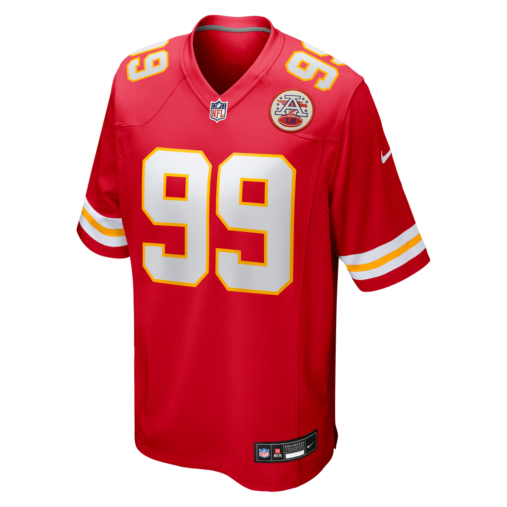 Men's Kansas City Chiefs Peter Woods Nike Red 2026 Nfl Draft First Round Pick No 29 Team Game Jersey