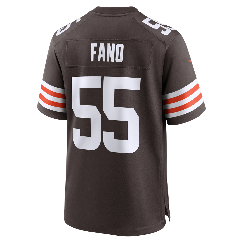Men's Cleveland Browns Spencer Fano Nike Brown 2026 Nfl Draft First Round Pick No 9 Team Game Jersey