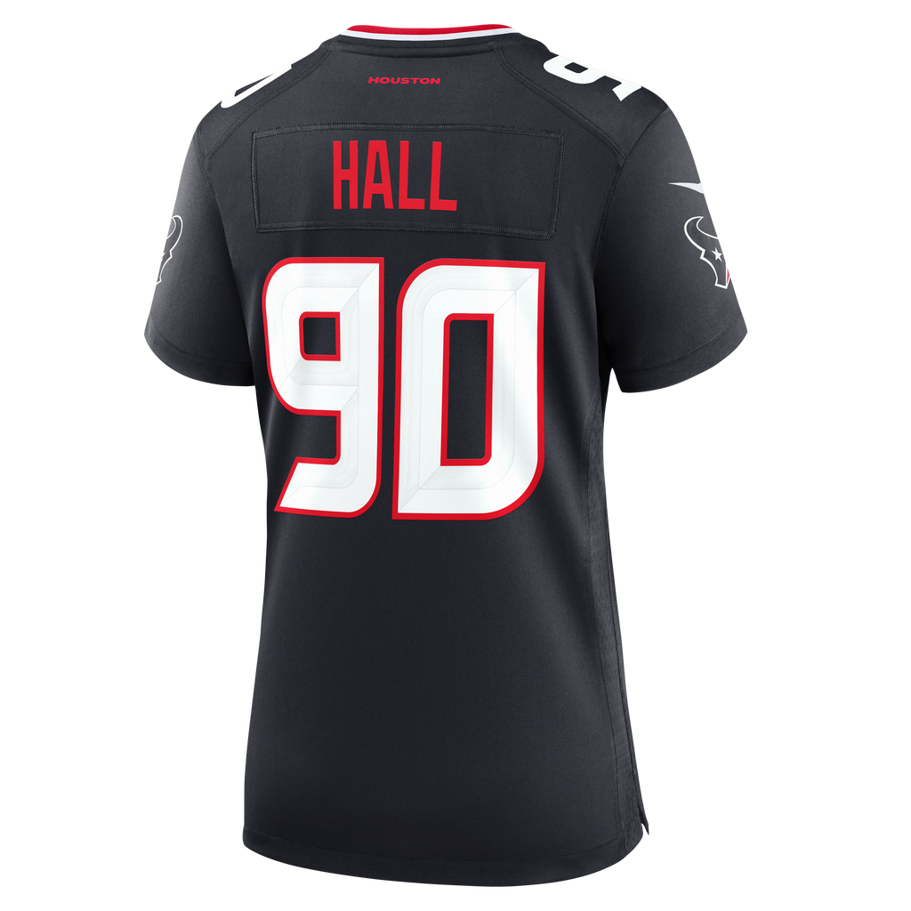 Women's Houston Texans Logan Hall Nike Navy Team Game Jersey