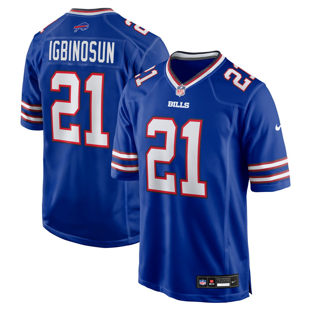 Men's Buffalo Bills Davison Igbinosun Nike Royal Team Game Jersey