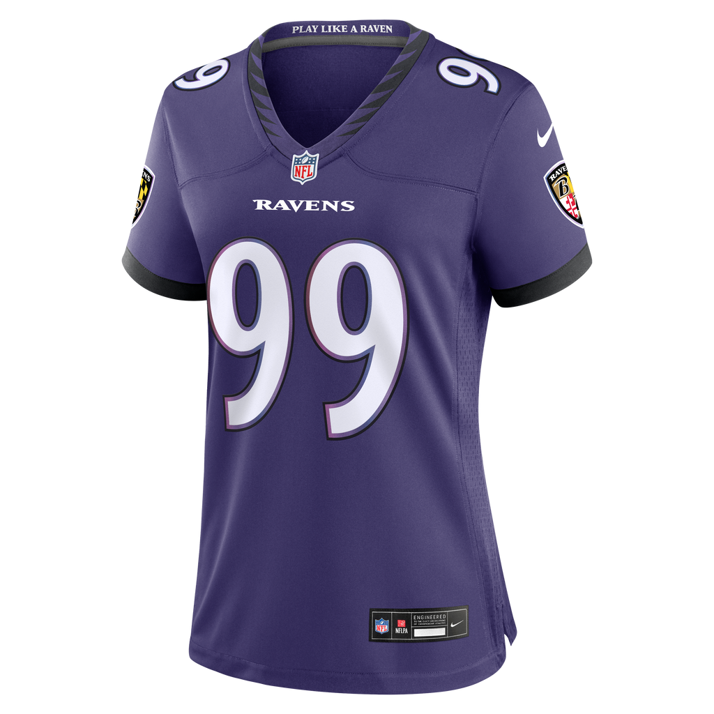 Women's Baltimore Ravens Rayshaun Benny Nike Purple Team Game Jersey