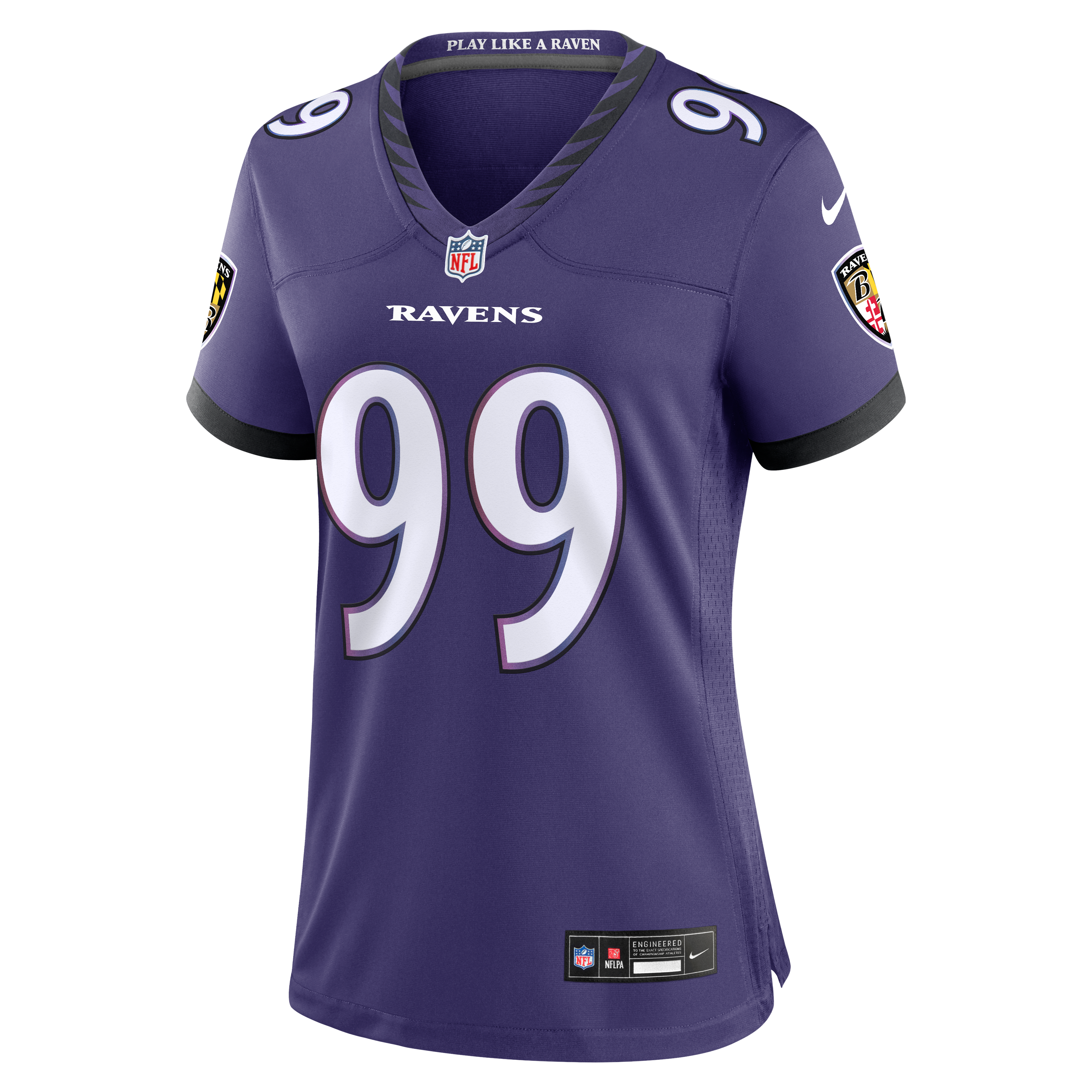 Women's Baltimore Ravens Rayshaun Benny Nike Purple Team Game Jersey