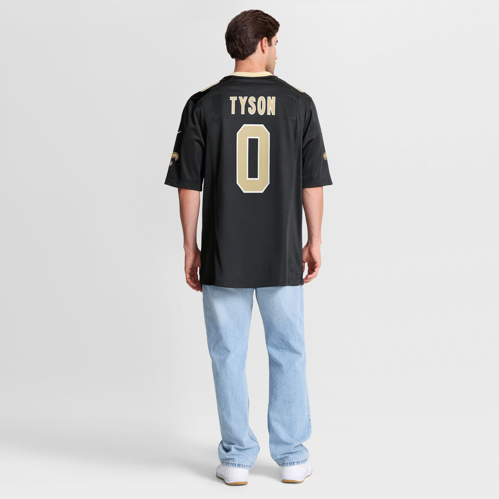 Men's New Orleans Saints Jordyn Tyson Nike Black 2026 Nfl Draft First Round Pick No 8 Team Game Jersey