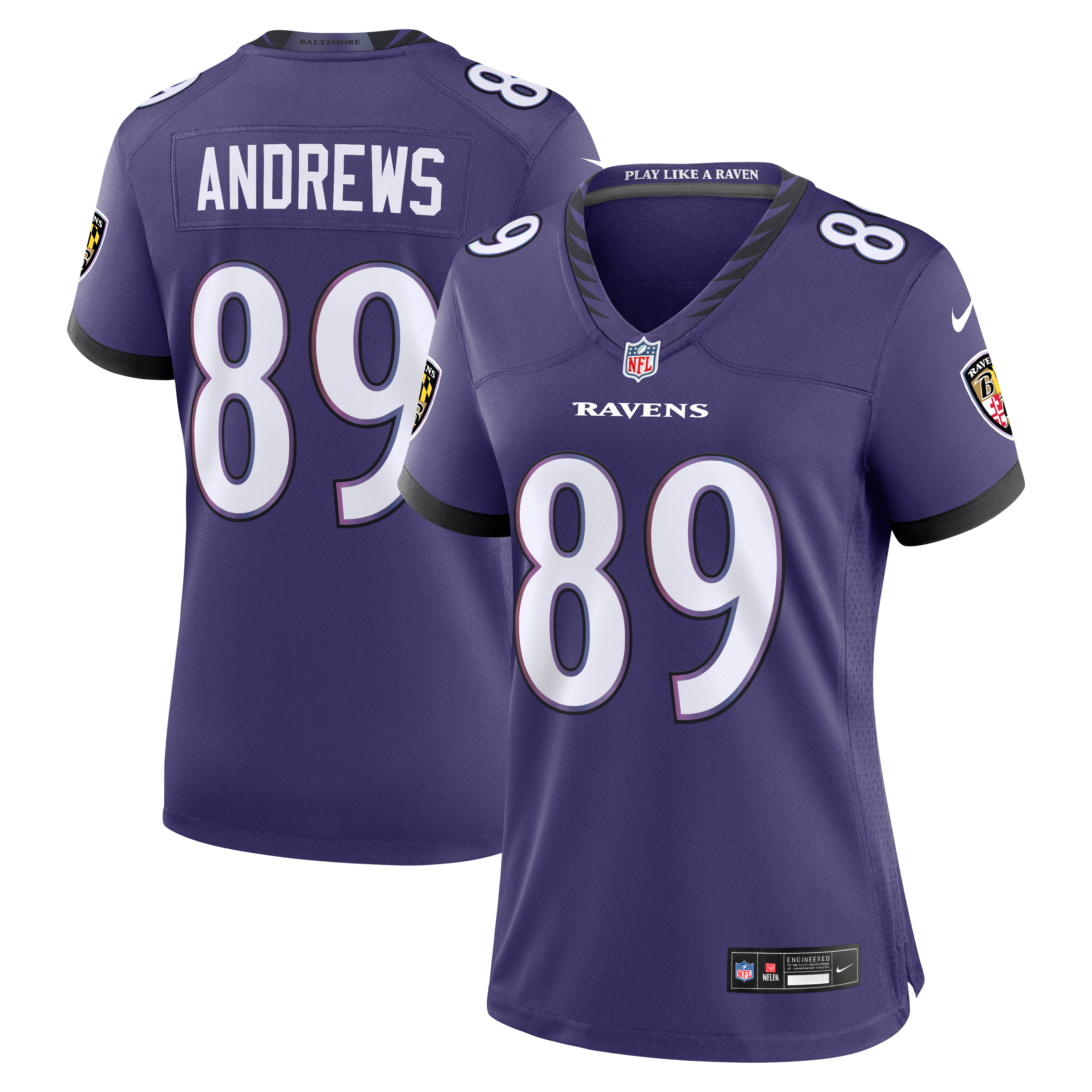 Women's Baltimore Ravens Mark Andrews Nike Purple Team Game Jersey