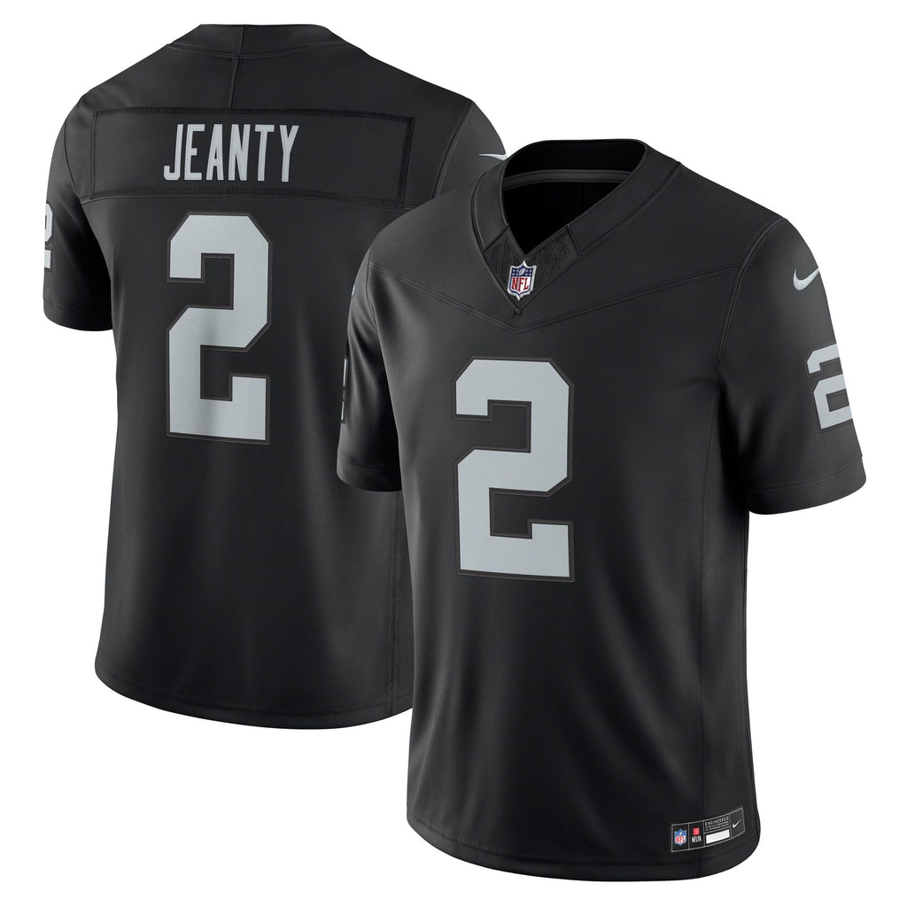 Men's Las Vegas Raiders Ashton Jeanty Nike Black Team Vapor Fuse Stitched Limited Jersey