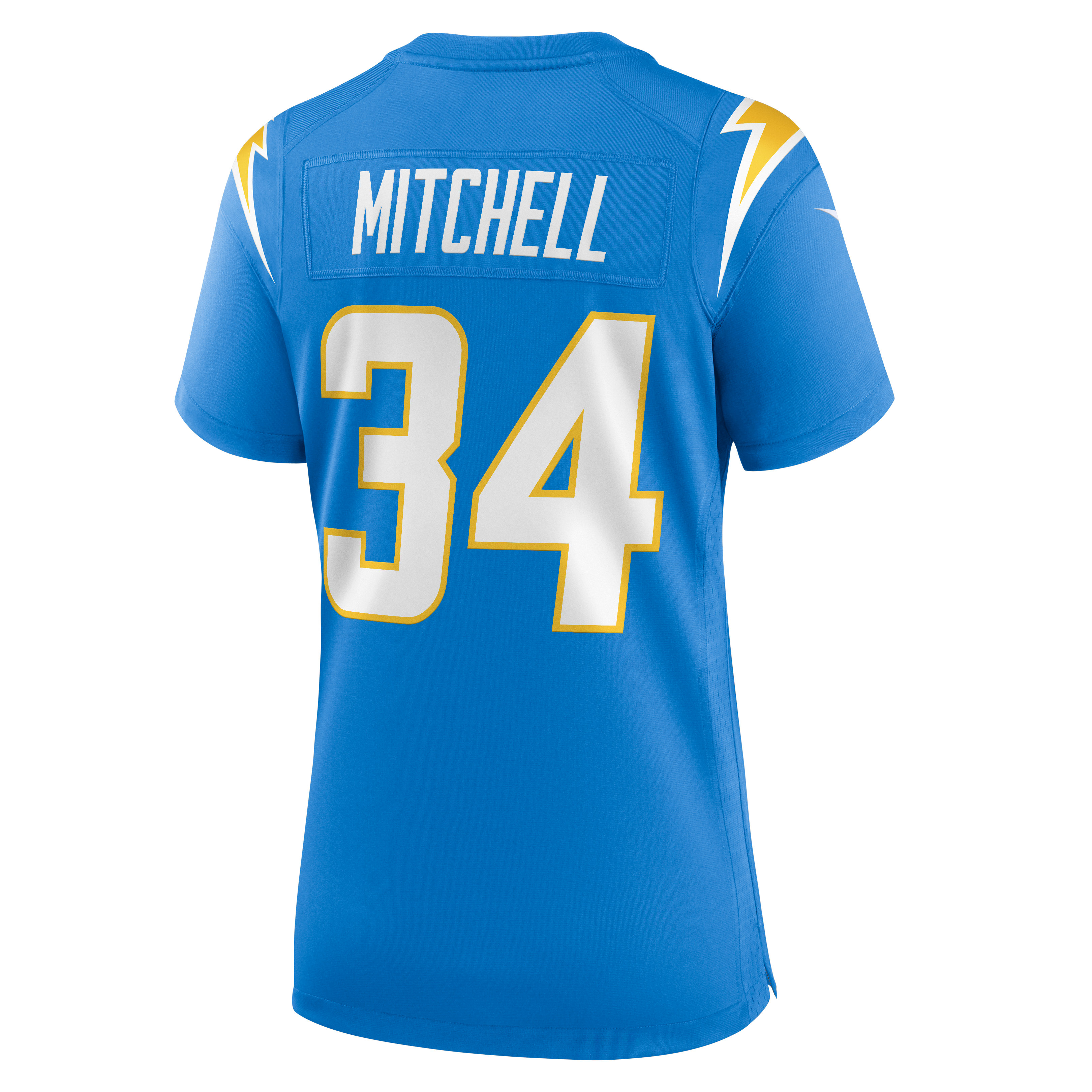 Women's Los Angeles Chargers Keaton Mitchell Nike Powder Blue Team Game Jersey