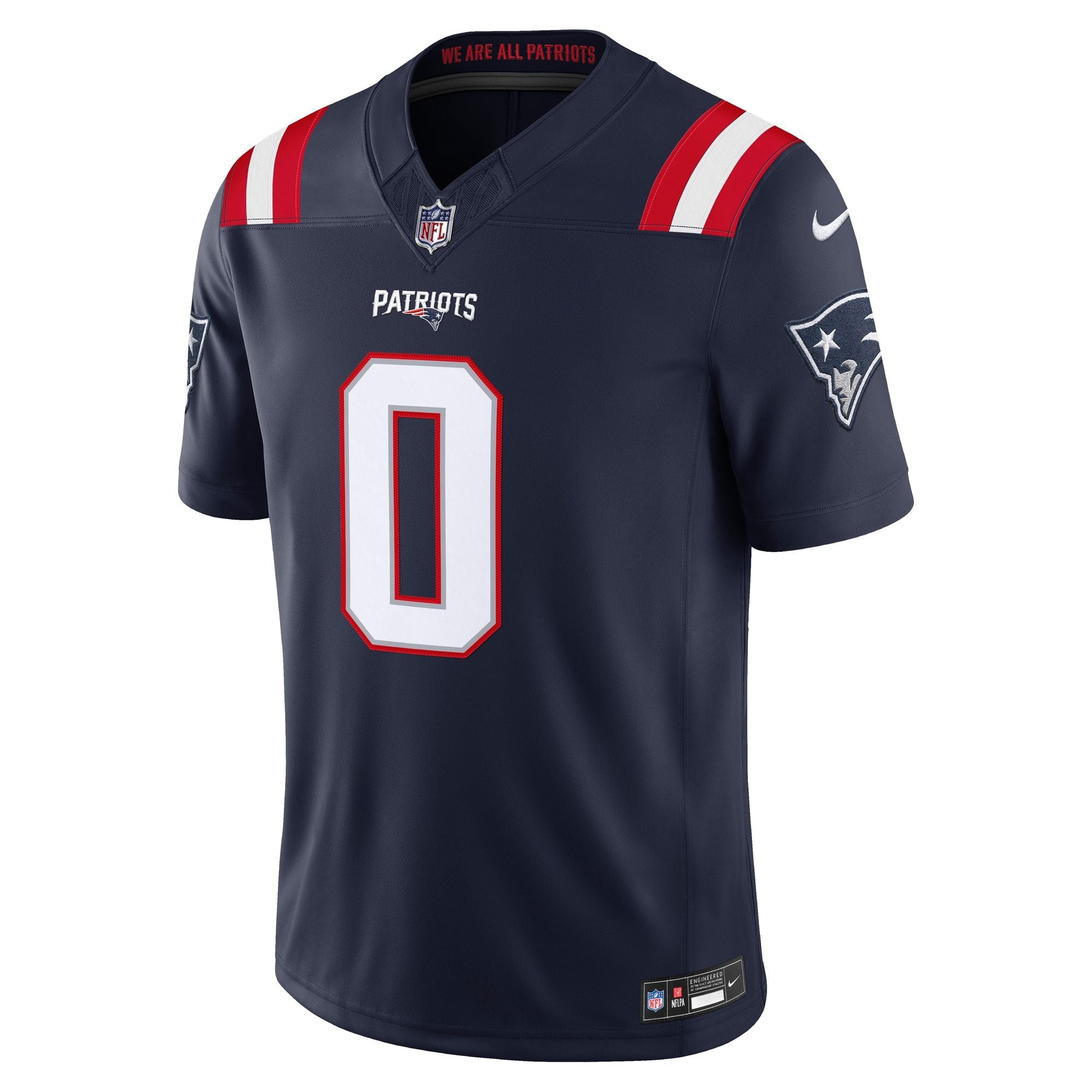Men's New England Patriots Christian Gonzalez Nike Navy Team Vapor Fuse Stitched Limited Jersey
