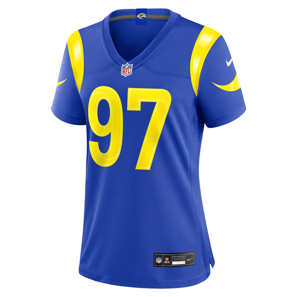Women's Los Angeles Rams Poona Ford Nike Royal Team Game Jersey