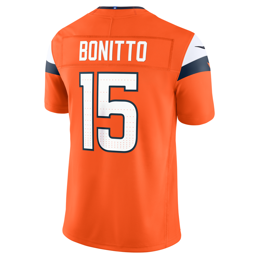 Men's Denver Broncos Nik Bonitto Nike Orange Team Vapor Fuse Stitched Limited Jersey