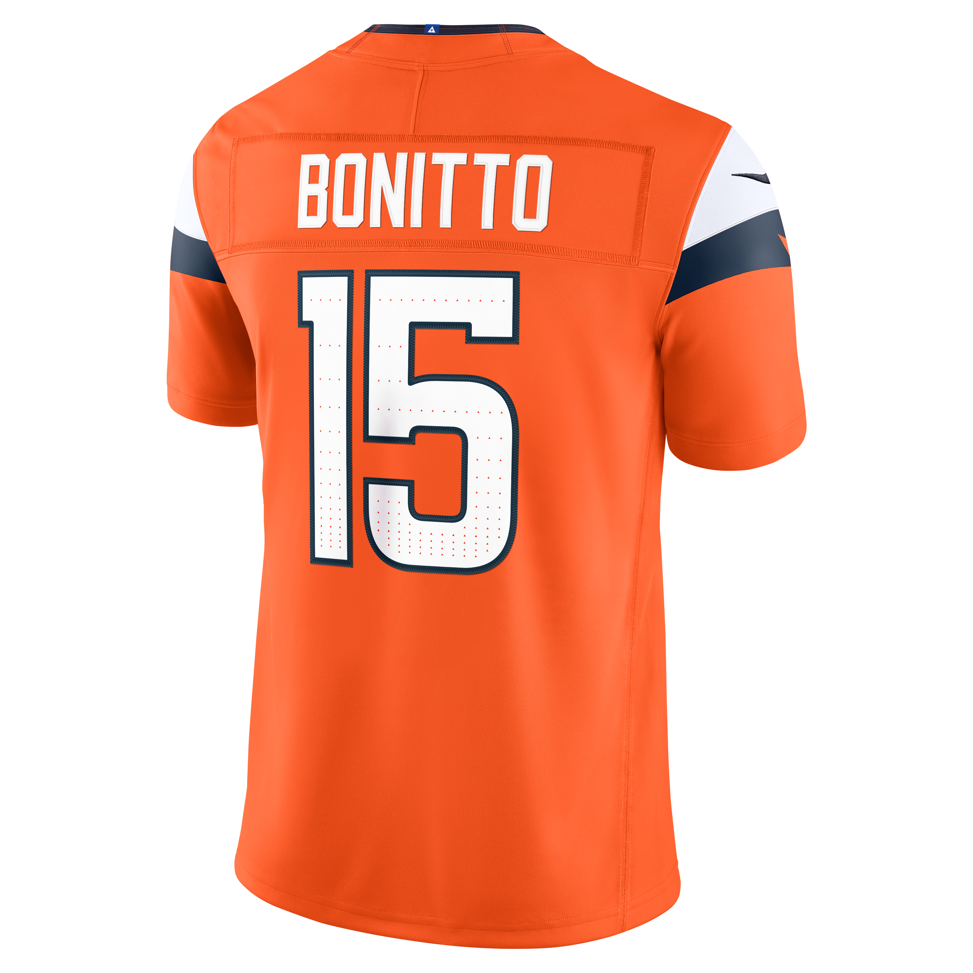 Men's Denver Broncos Nik Bonitto Nike Orange Team Vapor Fuse Stitched Limited Jersey