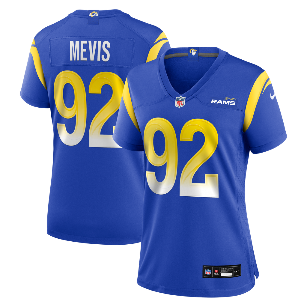 Women's Los Angeles Rams Harrison Mevis Nike Royal Team Game Jersey