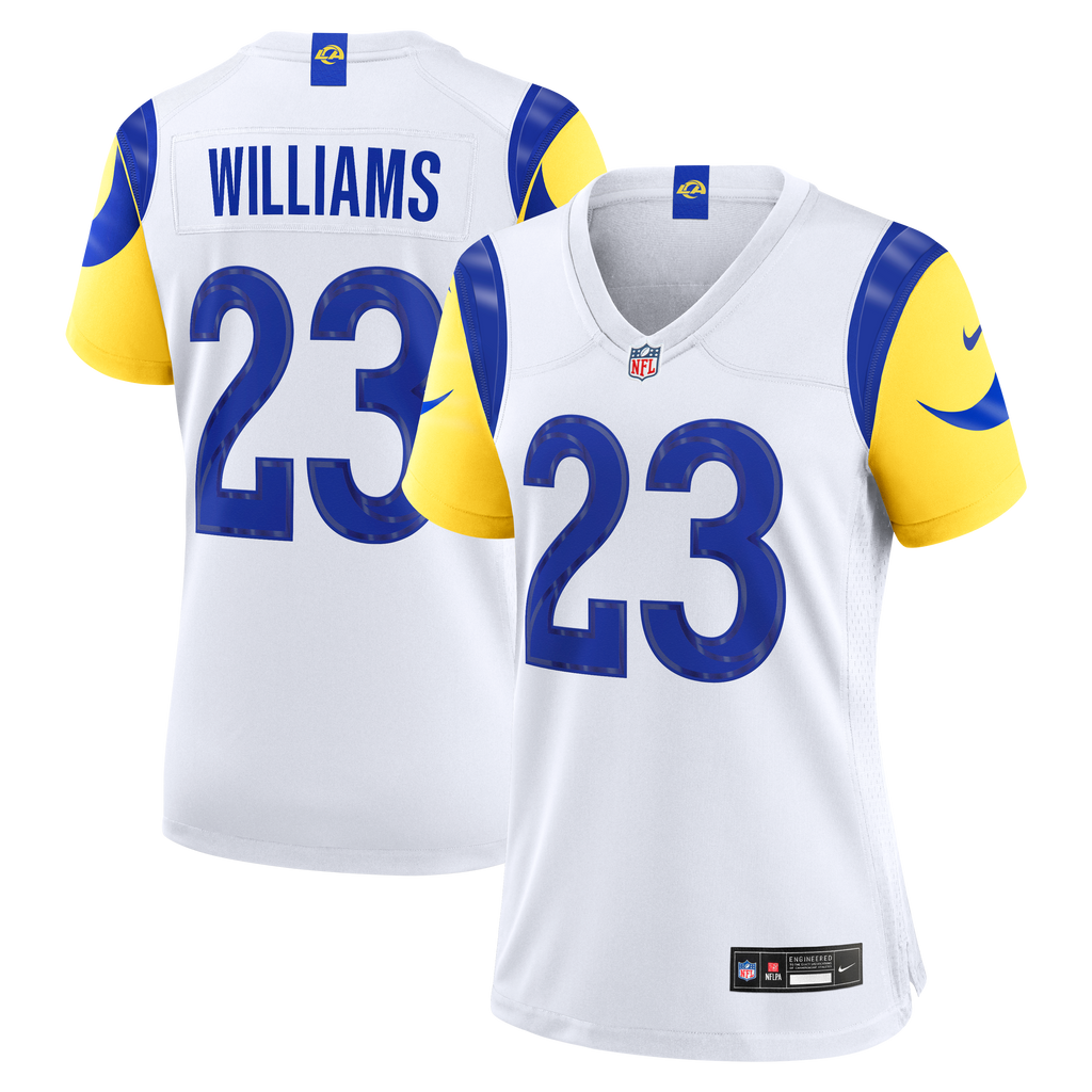 Women's Los Angeles Rams Kyren Williams Nike White Game Jersey