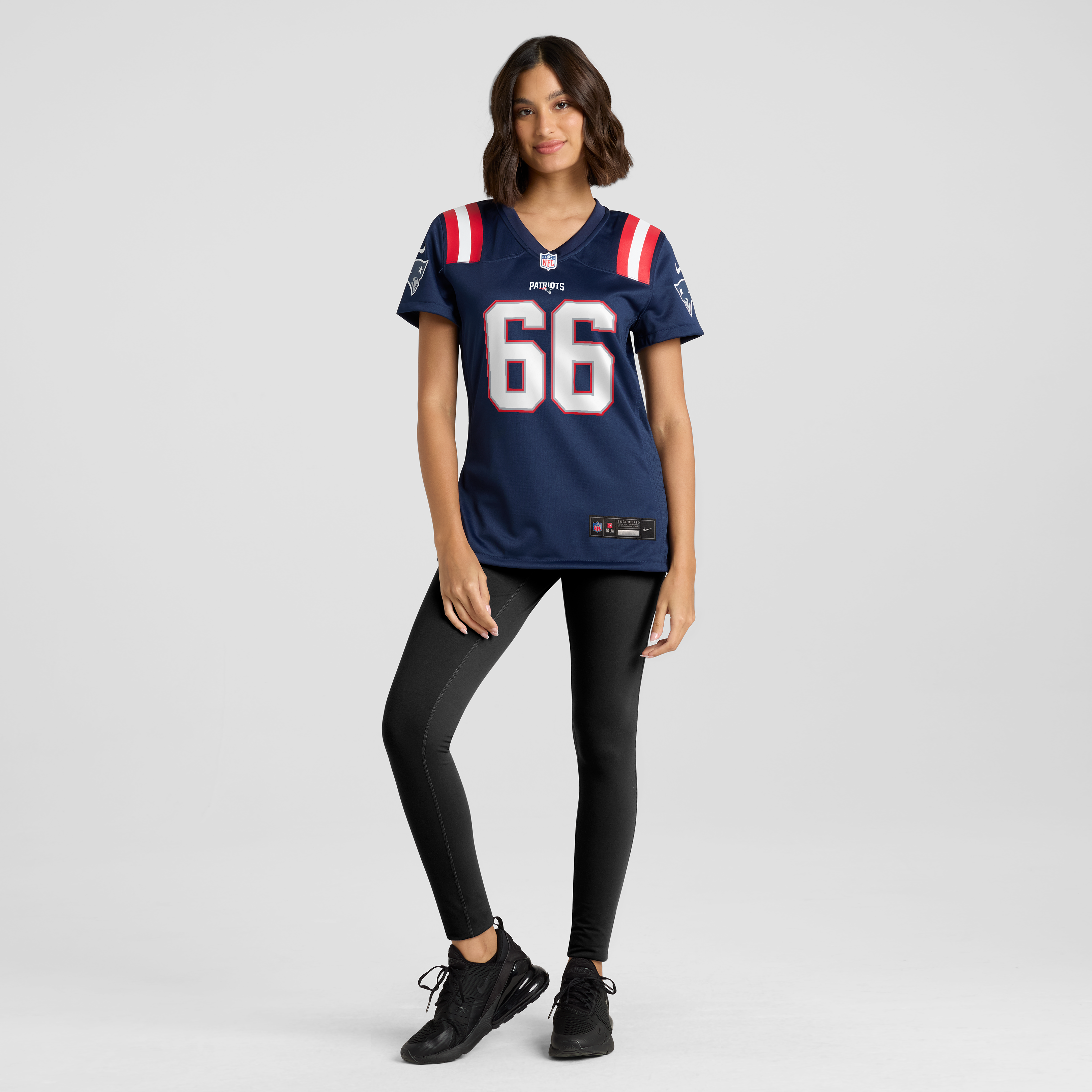 Women's New England Patriots Will Campbell Nike Navy Team Game Jersey