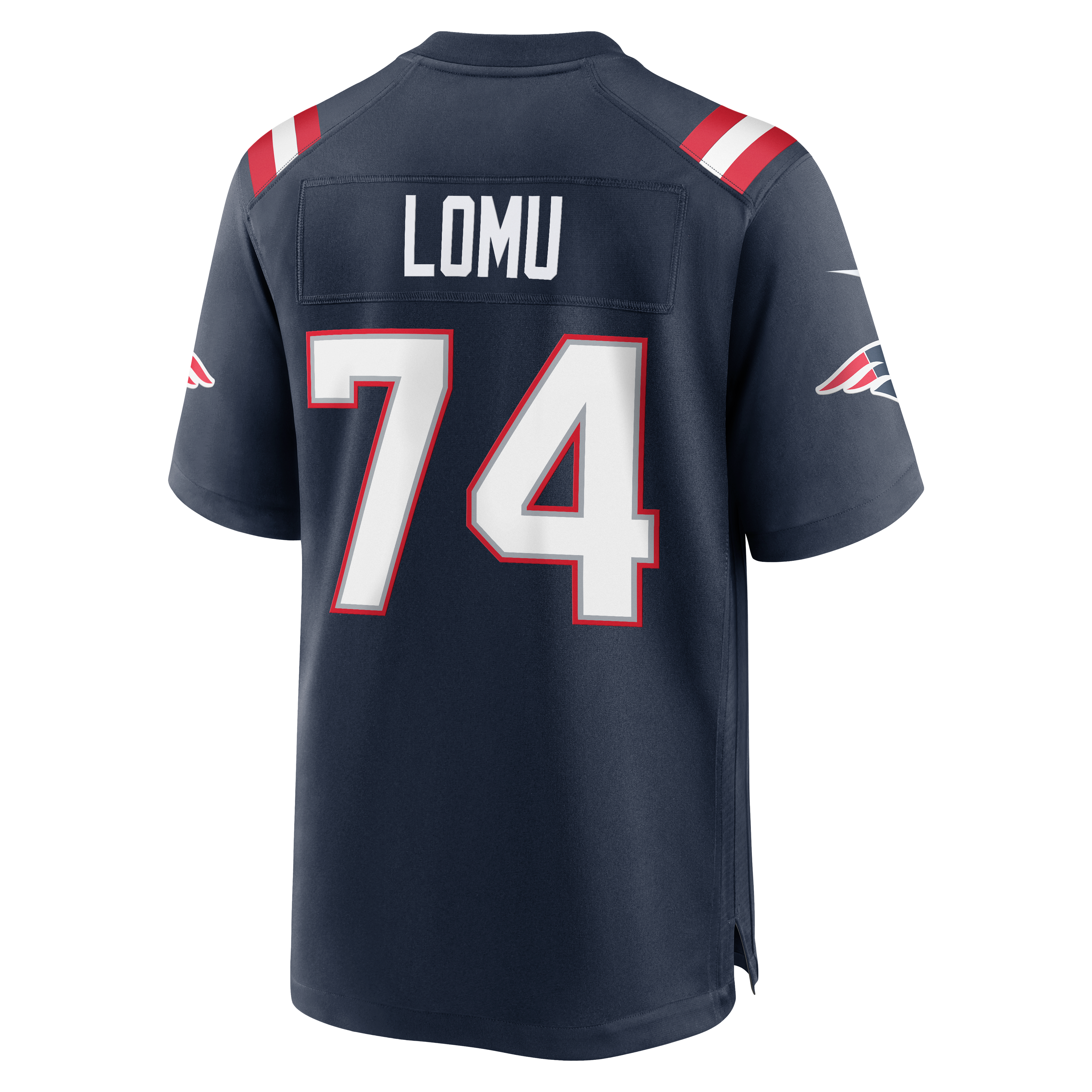 Men's New England Patriots Caleb Lomu Nike Navy 2026 Nfl Draft First Round Pick No 28 Team Game Jersey