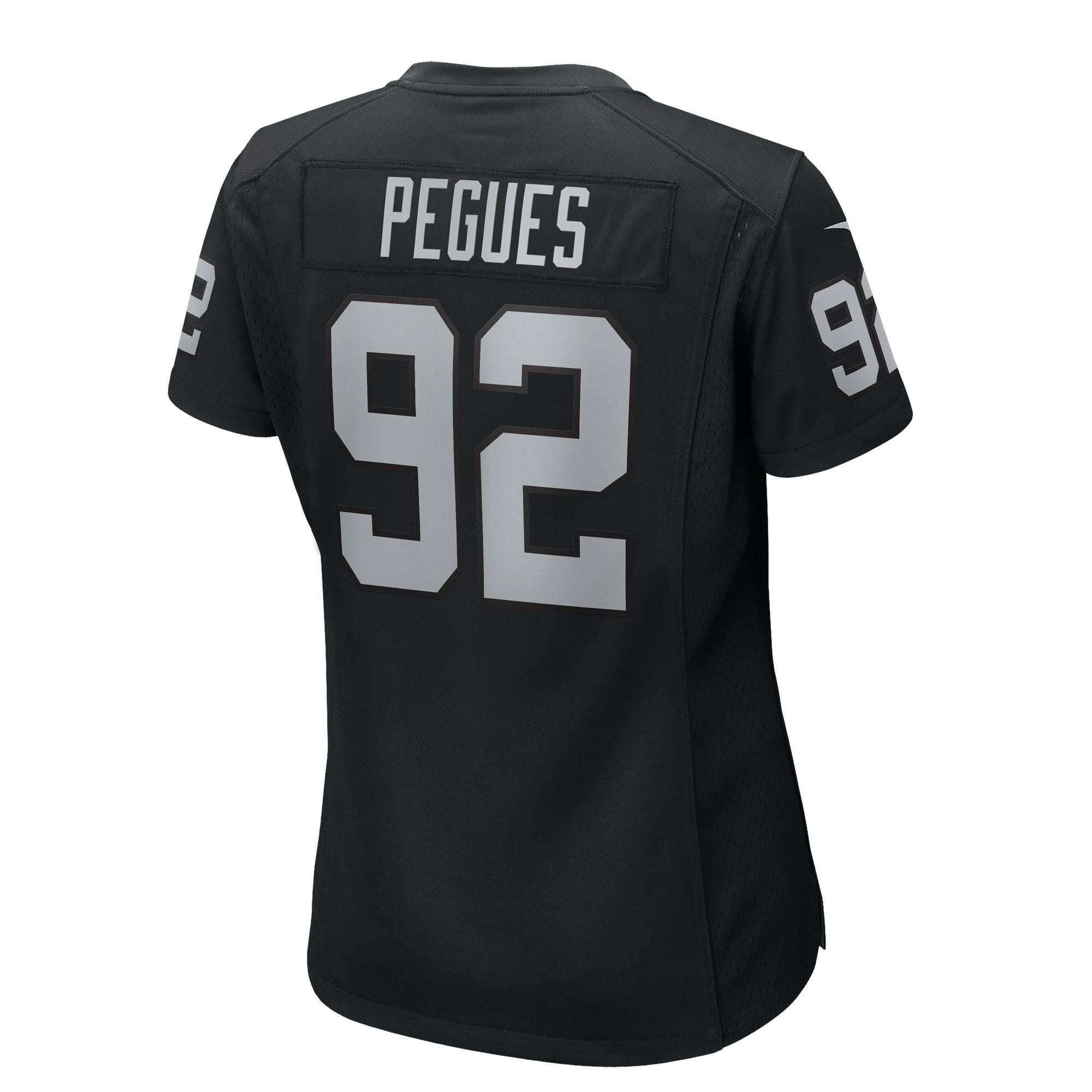 Women's Las Vegas Raiders Jj Pegues Nike Black Team Game Jersey