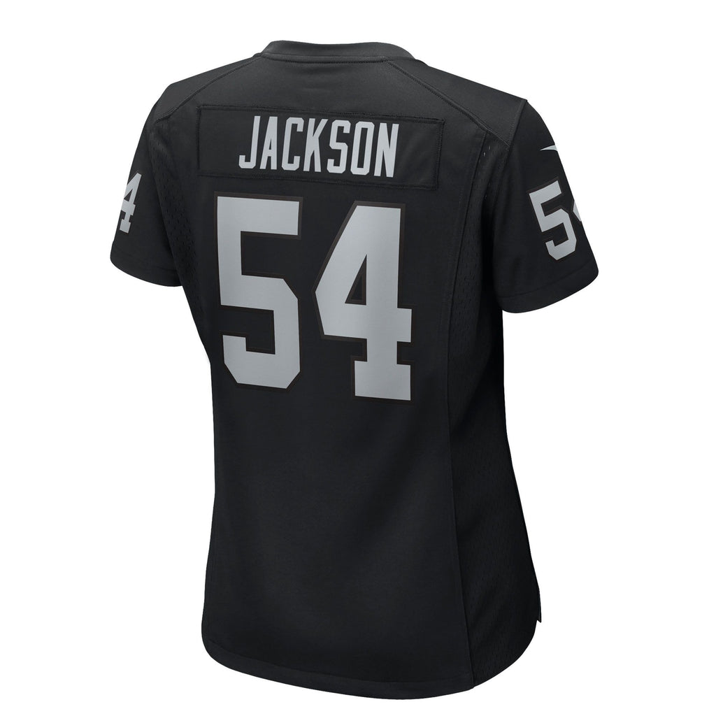 Women's Las Vegas Raiders Brennan Jackson Nike Black Team Game Jersey