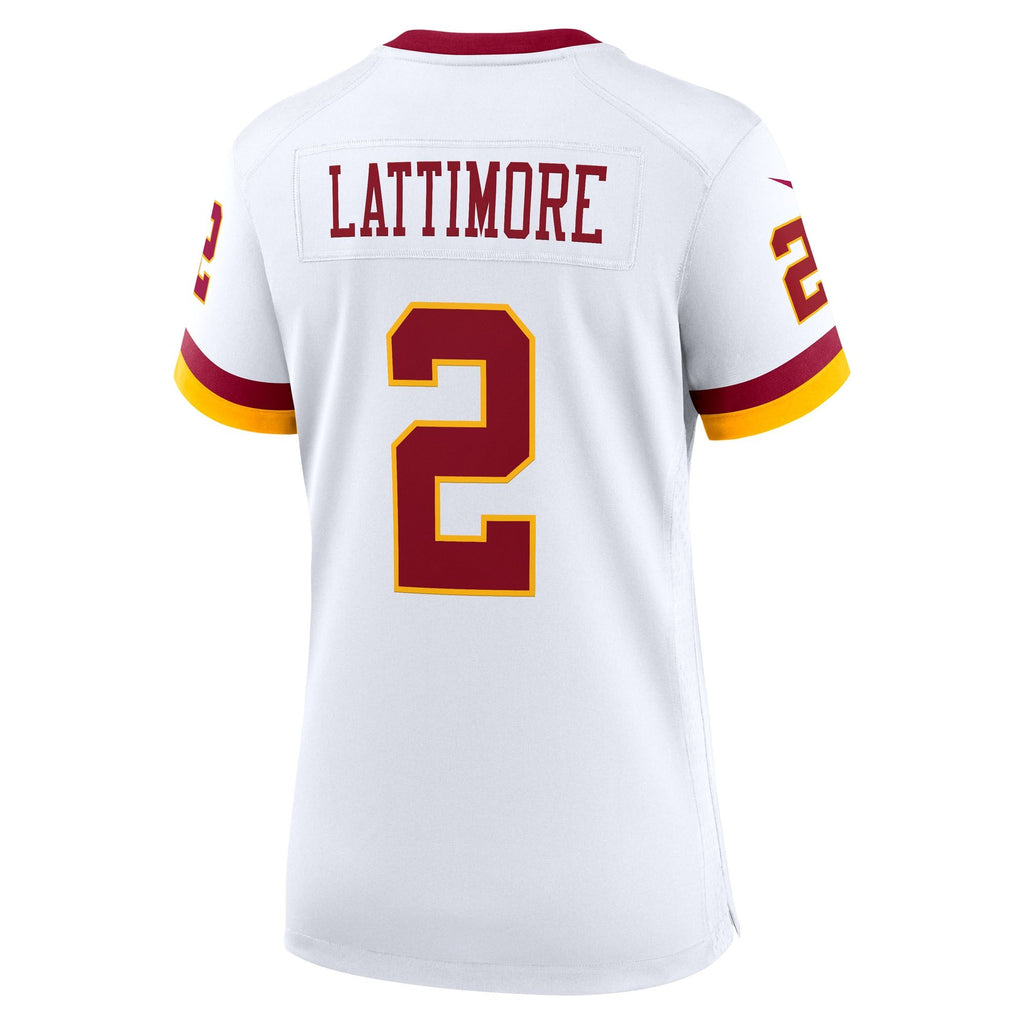 Women's Washington Commanders Marshon Lattimore Nike White Game Super Bowl Era Jersey