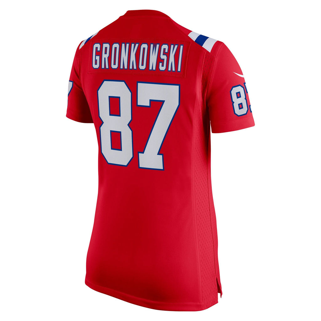 Women's New England Patriots Rob Gronkowski Nike Red Alternate Retired Player Game Jersey