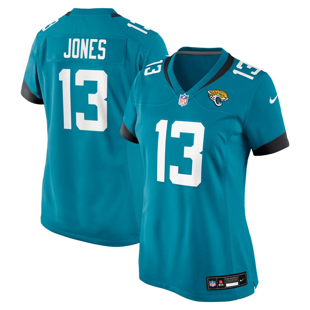 Women's Jacksonville Jaguars Tim Jones Nike Teal Team Game Jersey