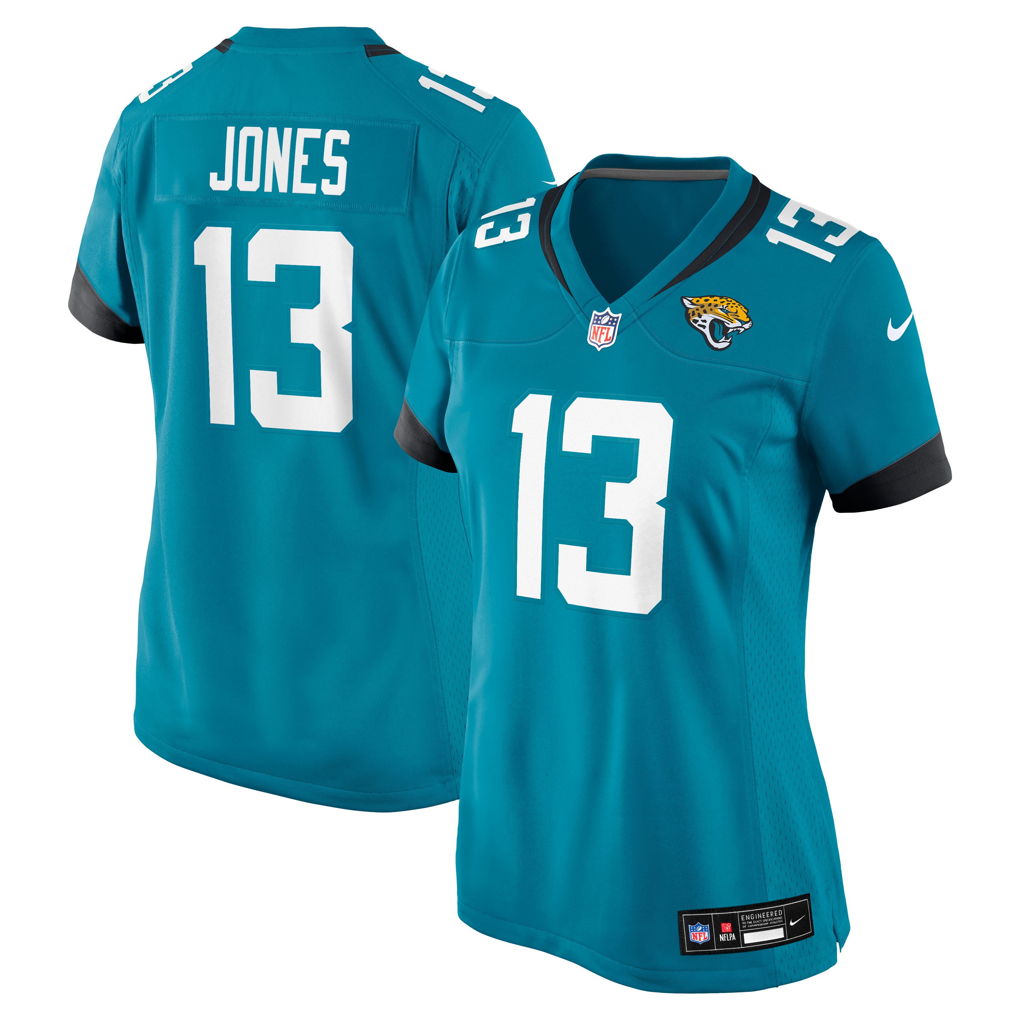 Women's Jacksonville Jaguars Tim Jones Nike Teal Team Game Jersey