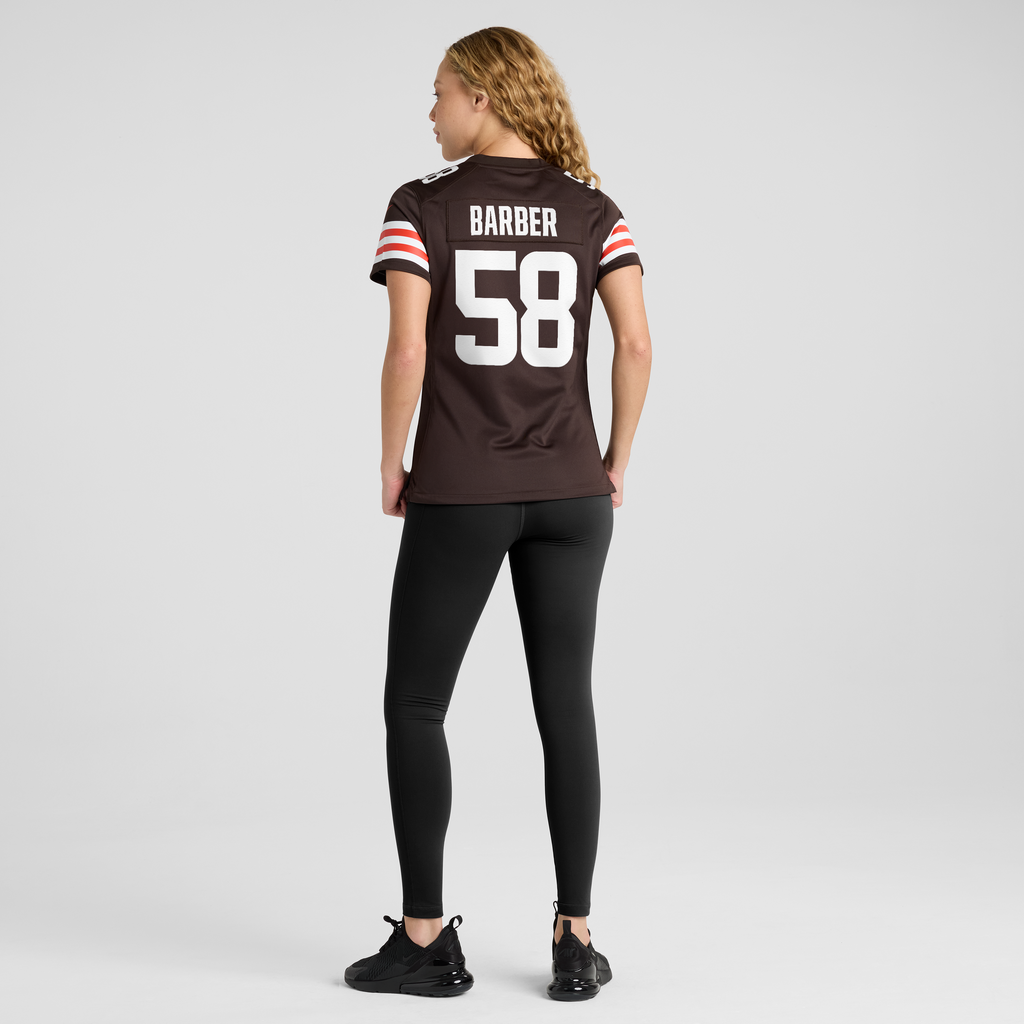 Women's Cleveland Browns Austin Barber Nike Brown Team Game Jersey