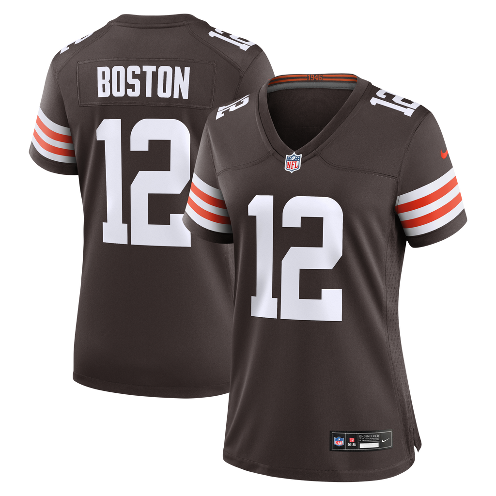 Women's Cleveland Browns Denzel Boston Nike Brown Team Game Jersey