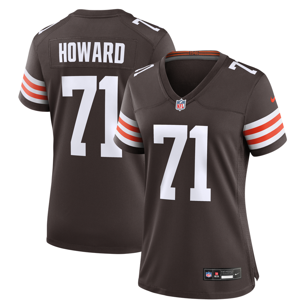 Women's Cleveland Browns Tytus Howard Nike Brown Team Game Jersey