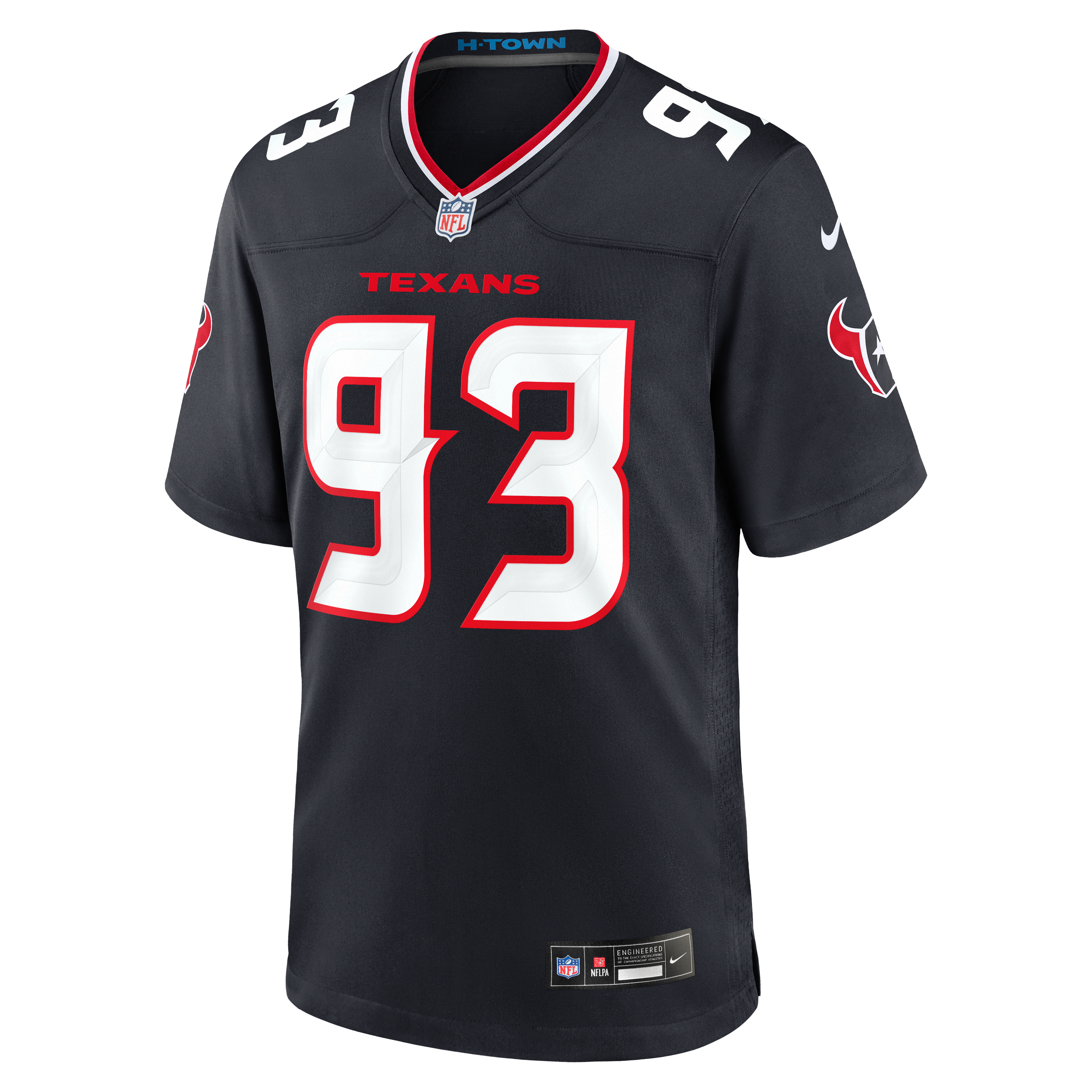 Men's Houston Texans Kayden Mcdonald Nike Navy Team Game Jersey