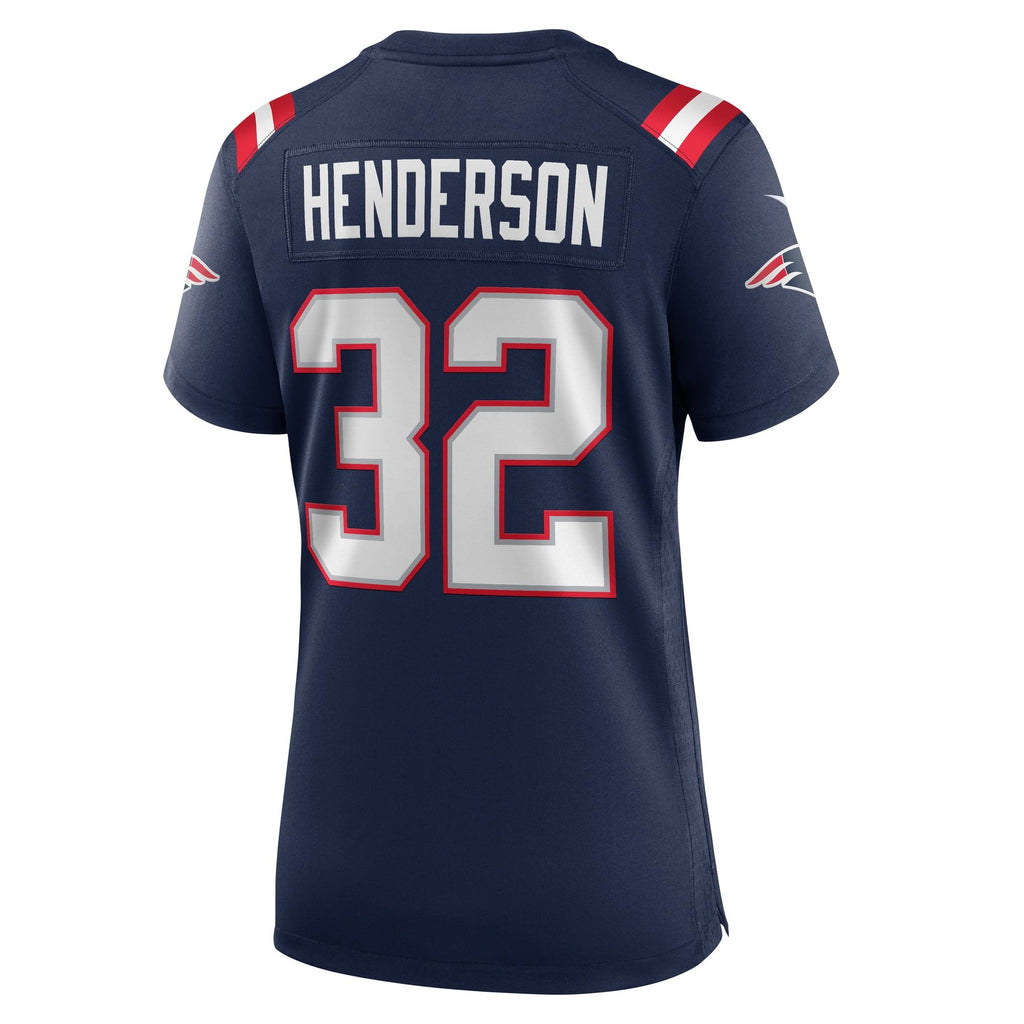 Women's New England Patriots Treveyon Henderson Nike Navy Game Jersey