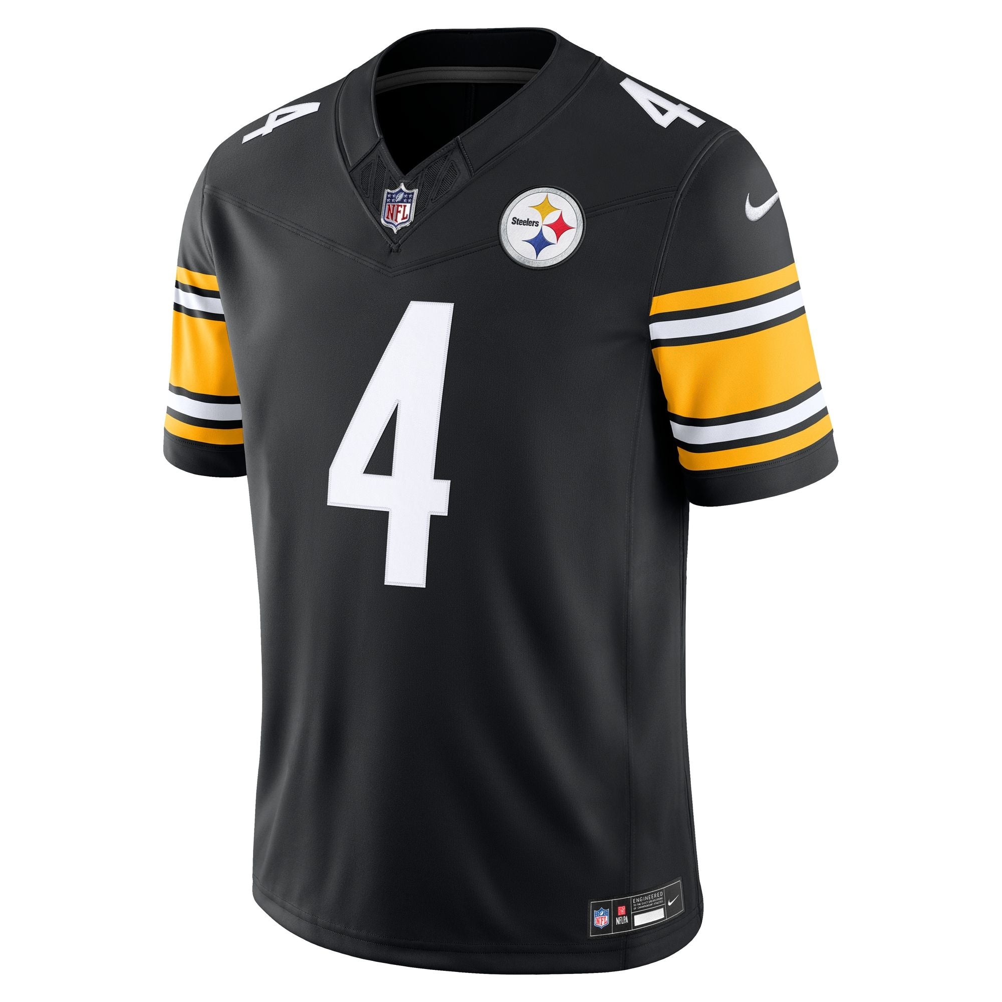 Men's Pittsburgh Steelers Dk Metcalf Nike Black Team Vapor Fuse Stitched Limited Jersey