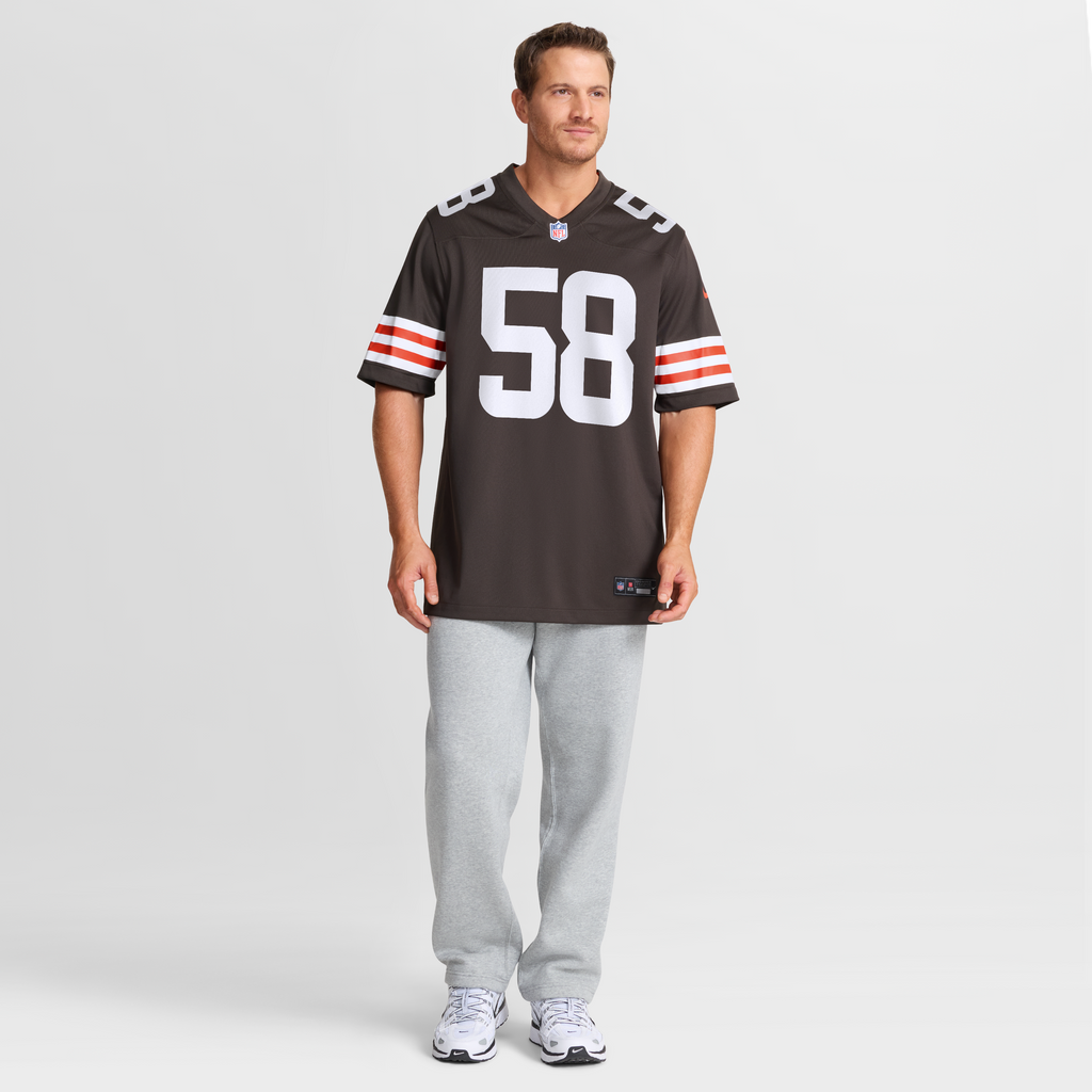Men's Cleveland Browns Austin Barber Nike Brown Team Game Jersey