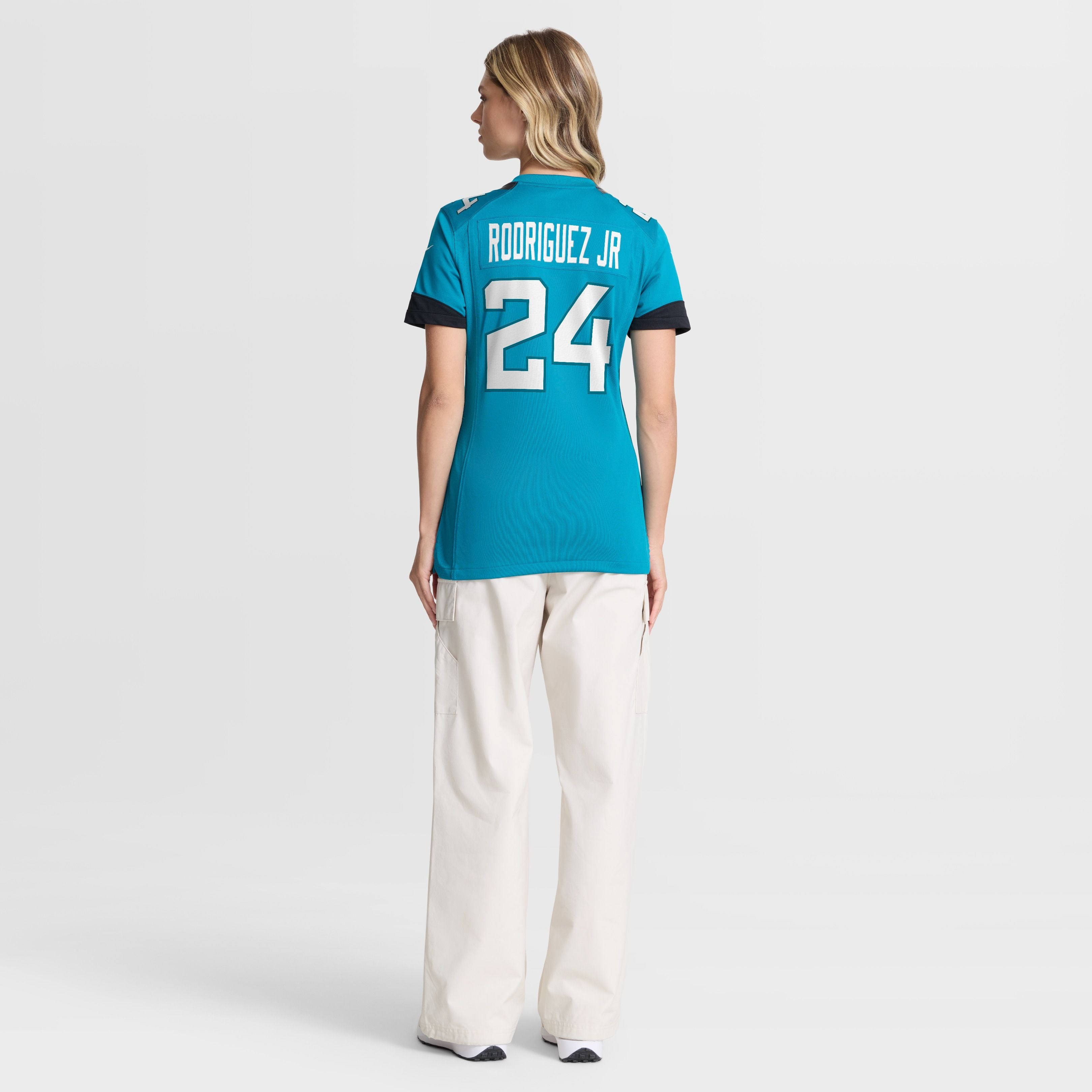 Women's Jacksonville Jaguars Chris Rodriguez Jr Nike Teal Team Game Jersey