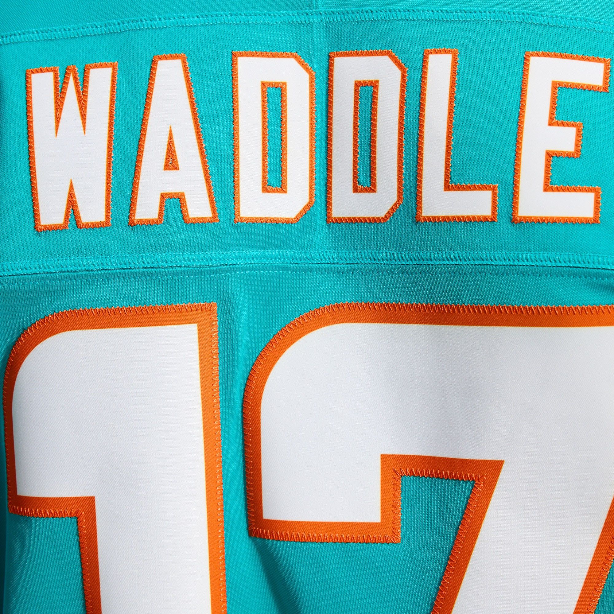 Men's Miami Dolphins Jaylen Waddle Nike Aqua Team Vapor Fuse Stitched Limited Jersey