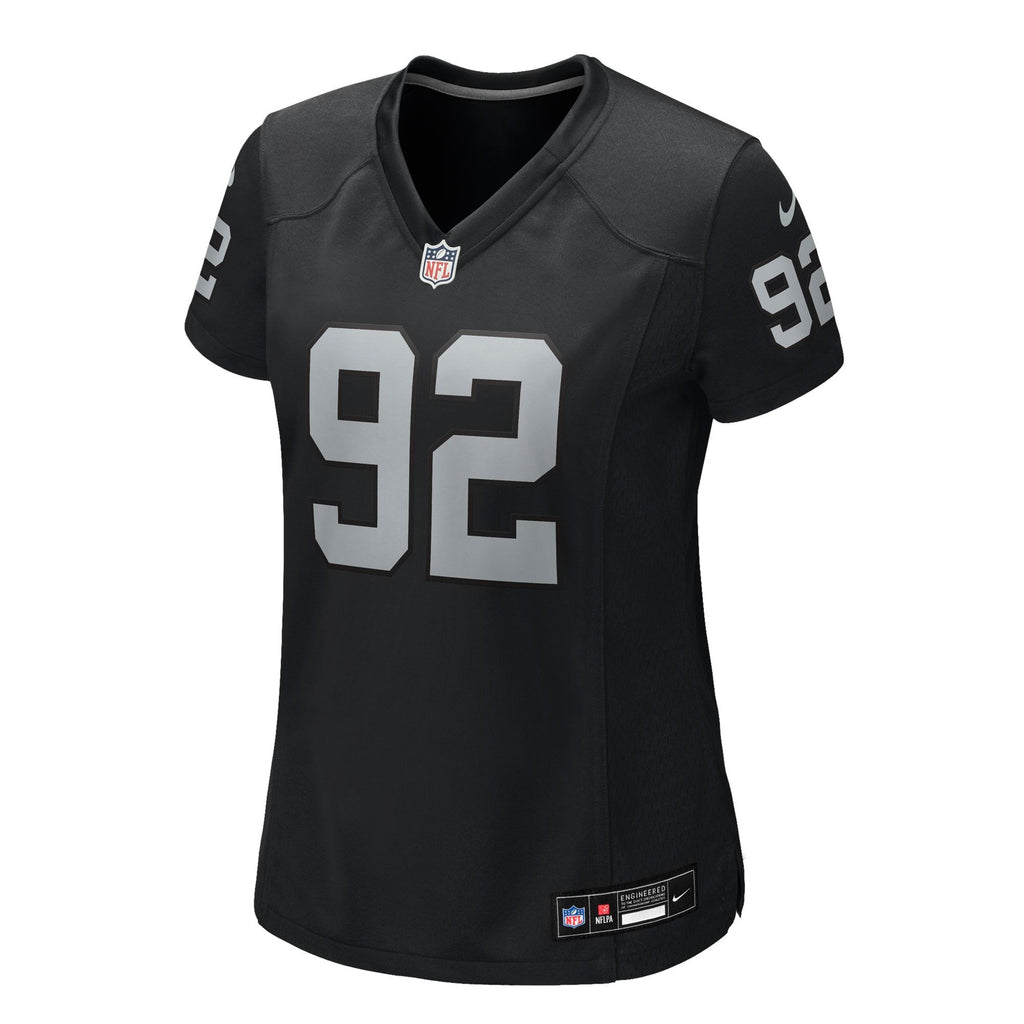 Women's Las Vegas Raiders Jj Pegues Nike Black Team Game Jersey