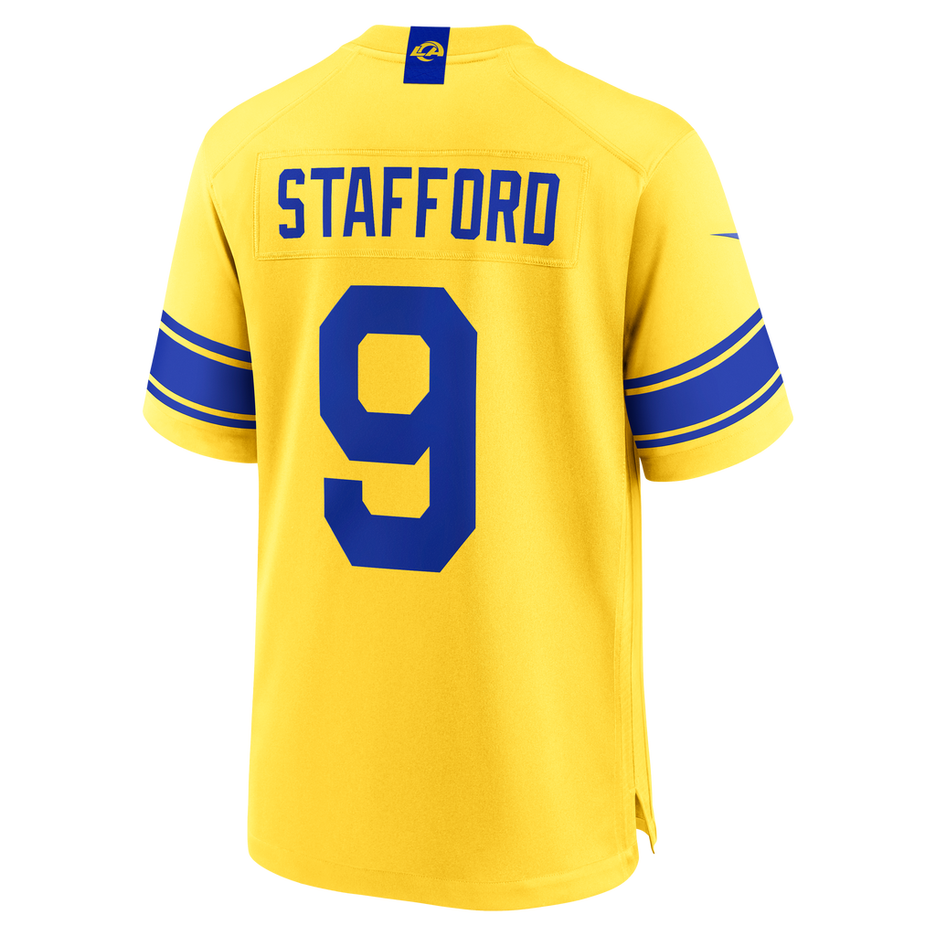 Men's Los Angeles Rams Matthew Stafford Nike Classic Sol Game Jersey