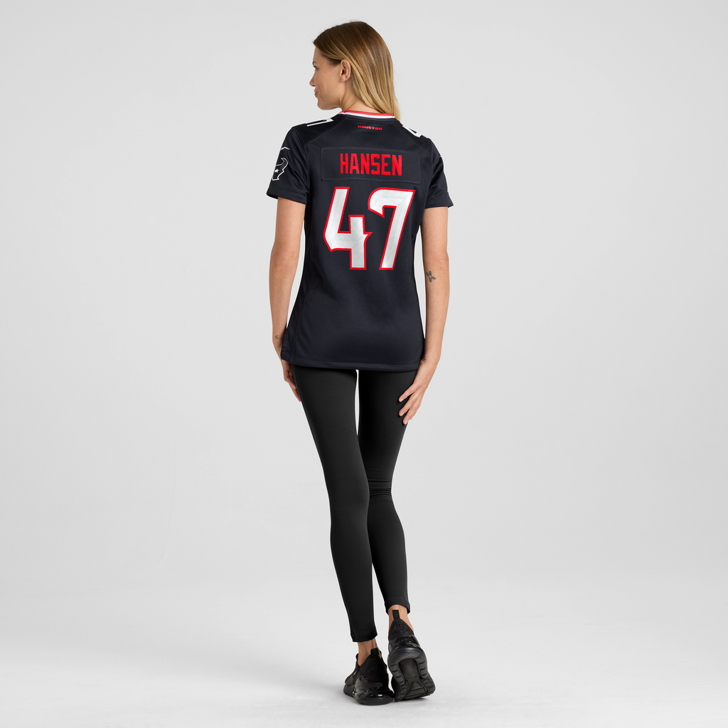Women's Houston Texans Louis Hansen Nike Navy Team Game Jersey