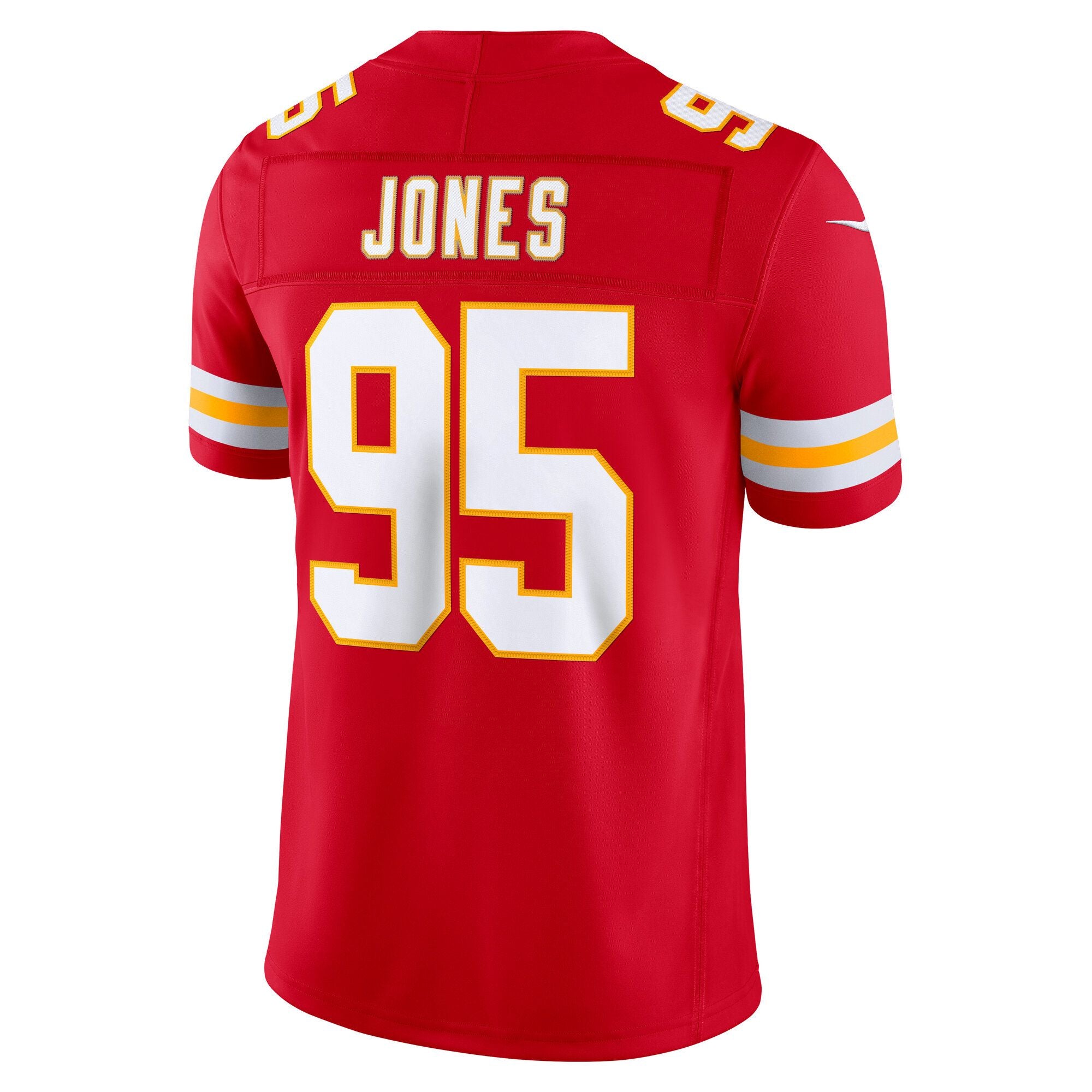 Men's Kansas City Chiefs Chris Jones Nike Red Team Vapor Fuse Stitched Limited Jersey