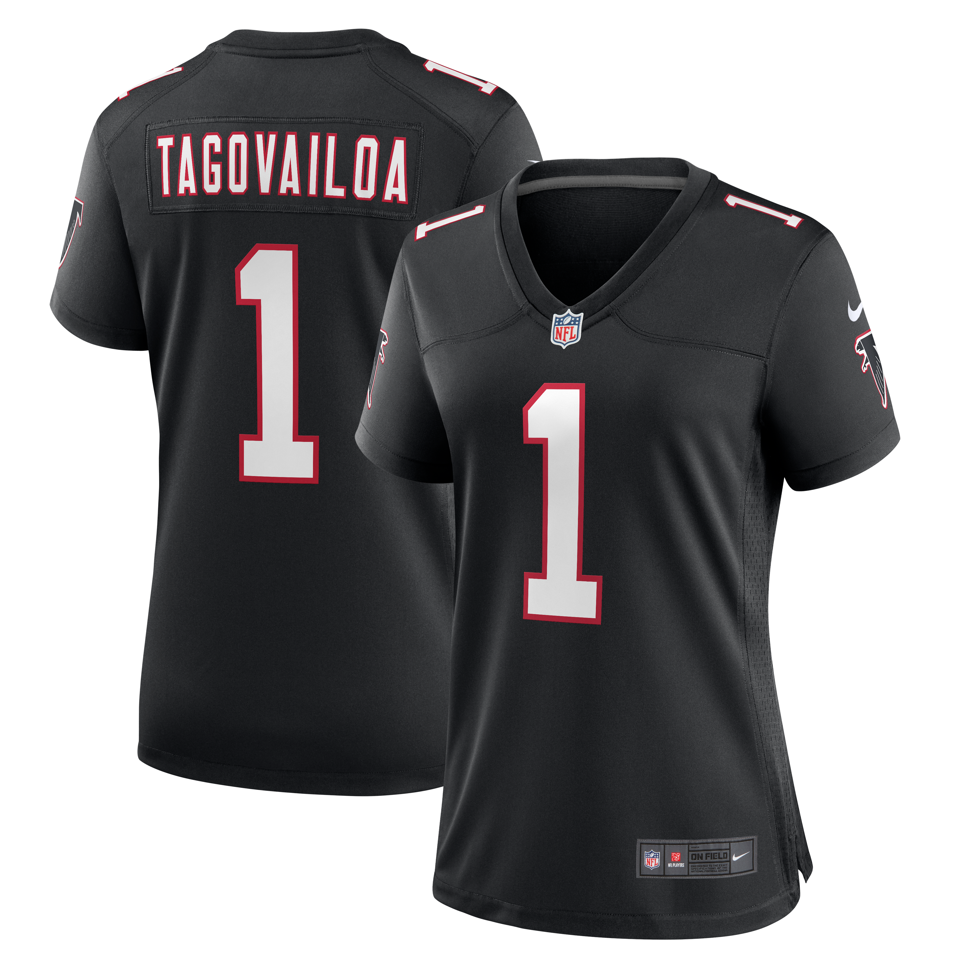 Women's Atlanta Falcons Tua Tagovailoa Nike Black Alternate Game Jersey