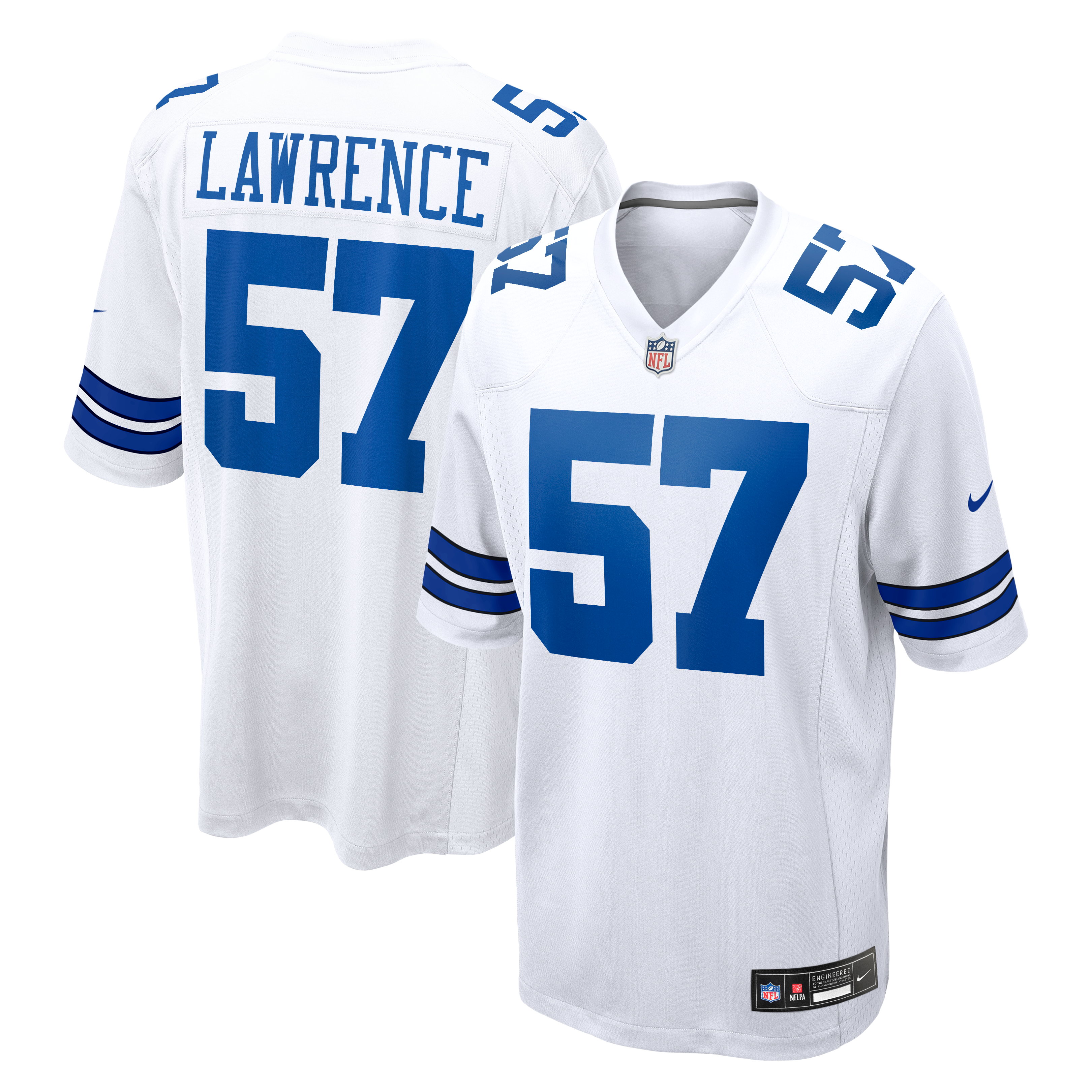 Men's Dallas Cowboys Malachi Lawrence Nike White Game Jersey