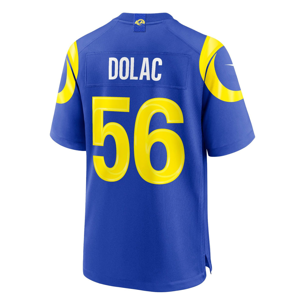 Men's Los Angeles Rams Shaun Dolac Nike Royal Team Game Jersey