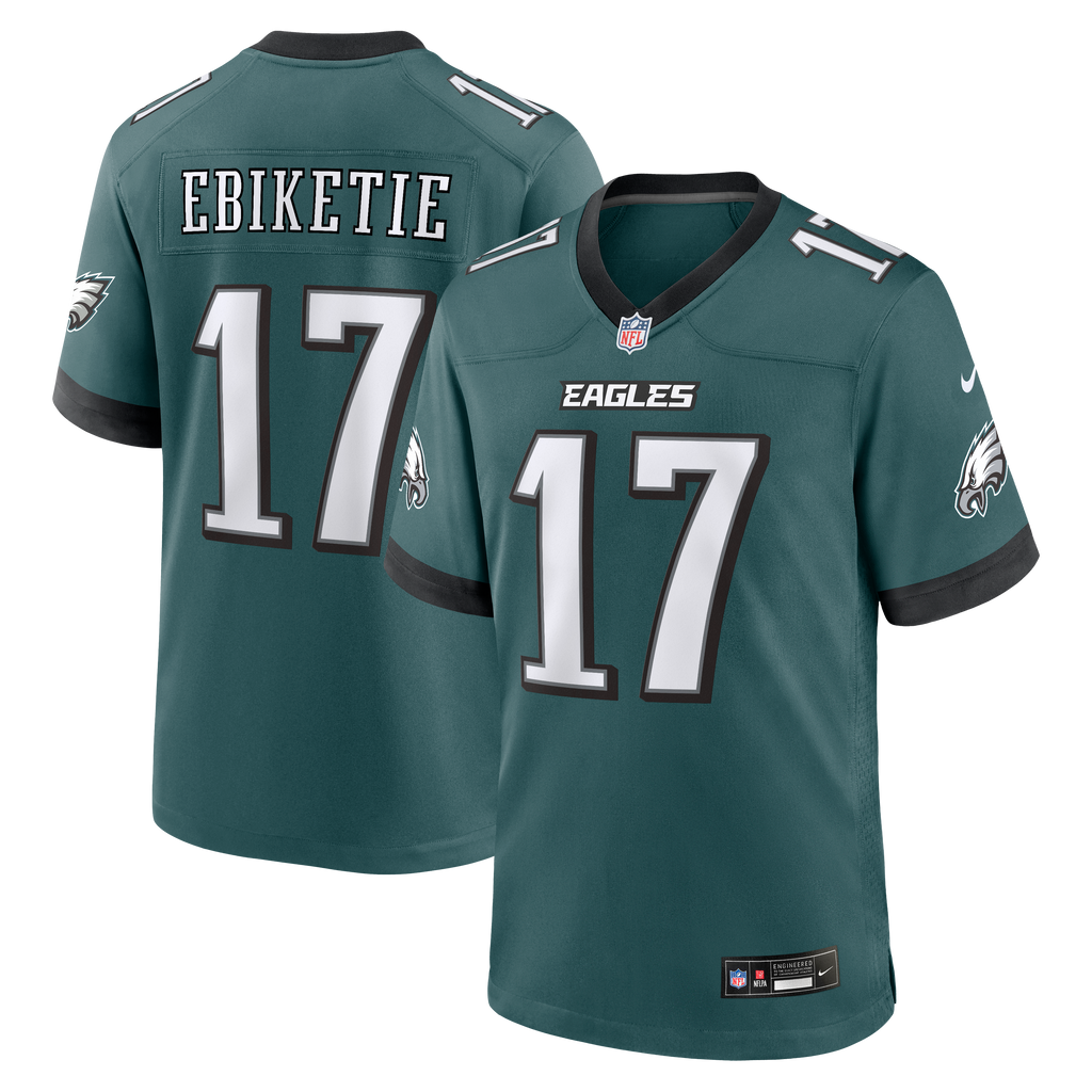 Men's Philadelphia Eagles Arnold Ebiketie Nike Midnight Green Team Game Jersey