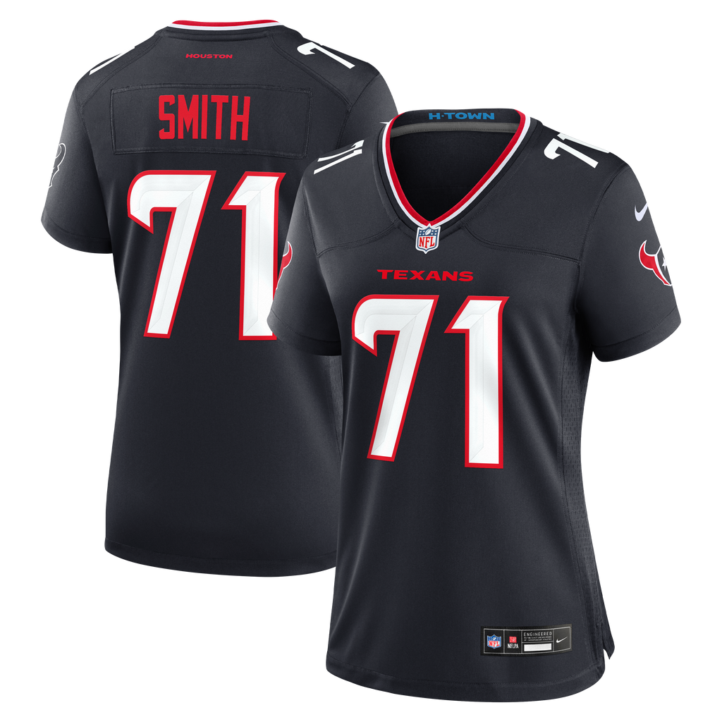 Women's Houston Texans Braden Smith Nike Navy Team Game Jersey