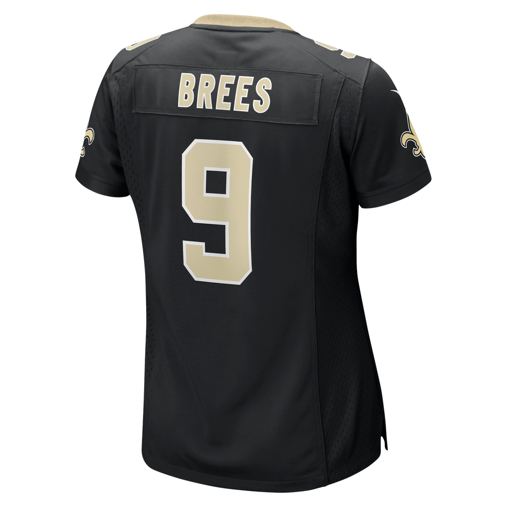 Women's New Orleans Saints Drew Brees Nike Black Team Game Jersey