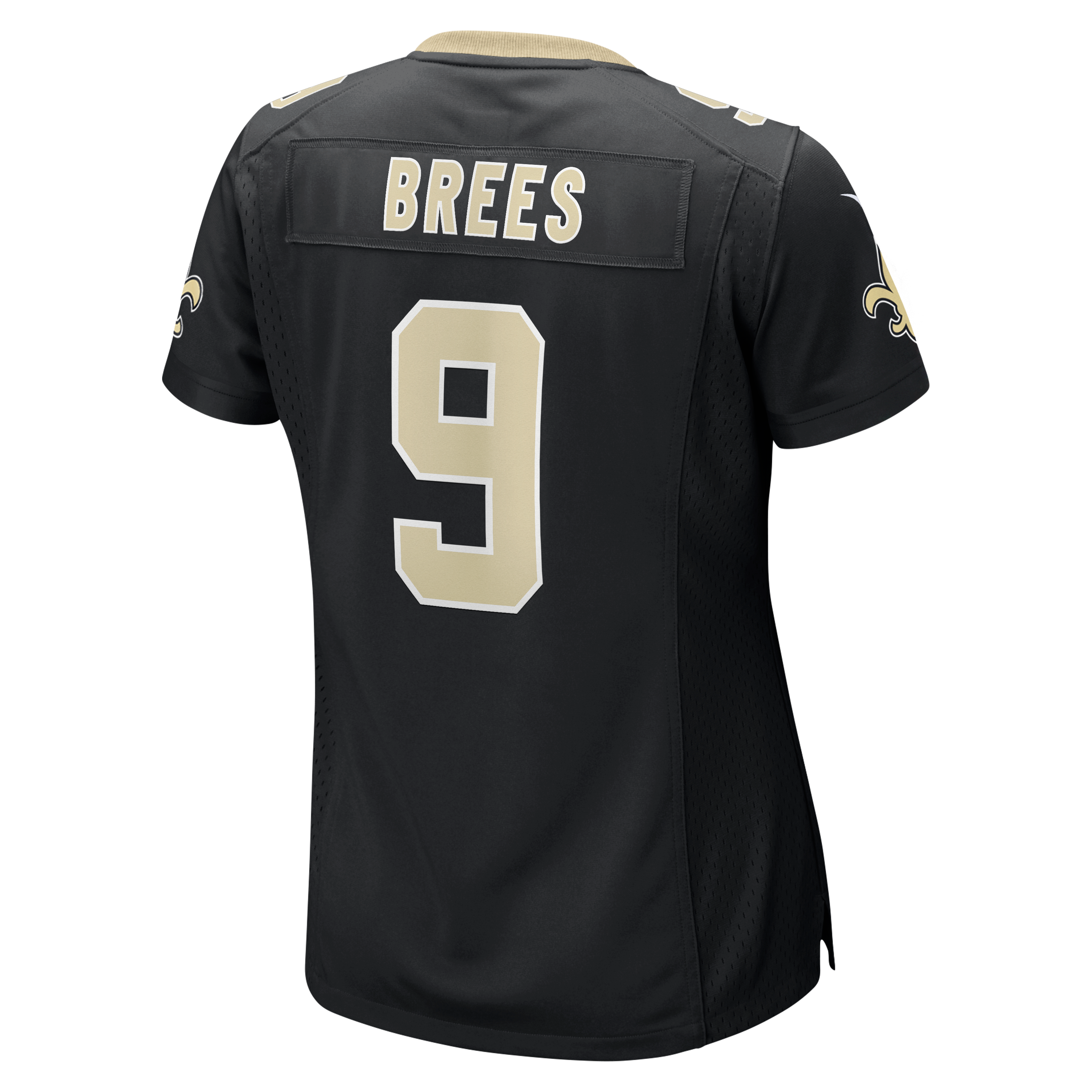 Women's New Orleans Saints Drew Brees Nike Black Team Game Jersey