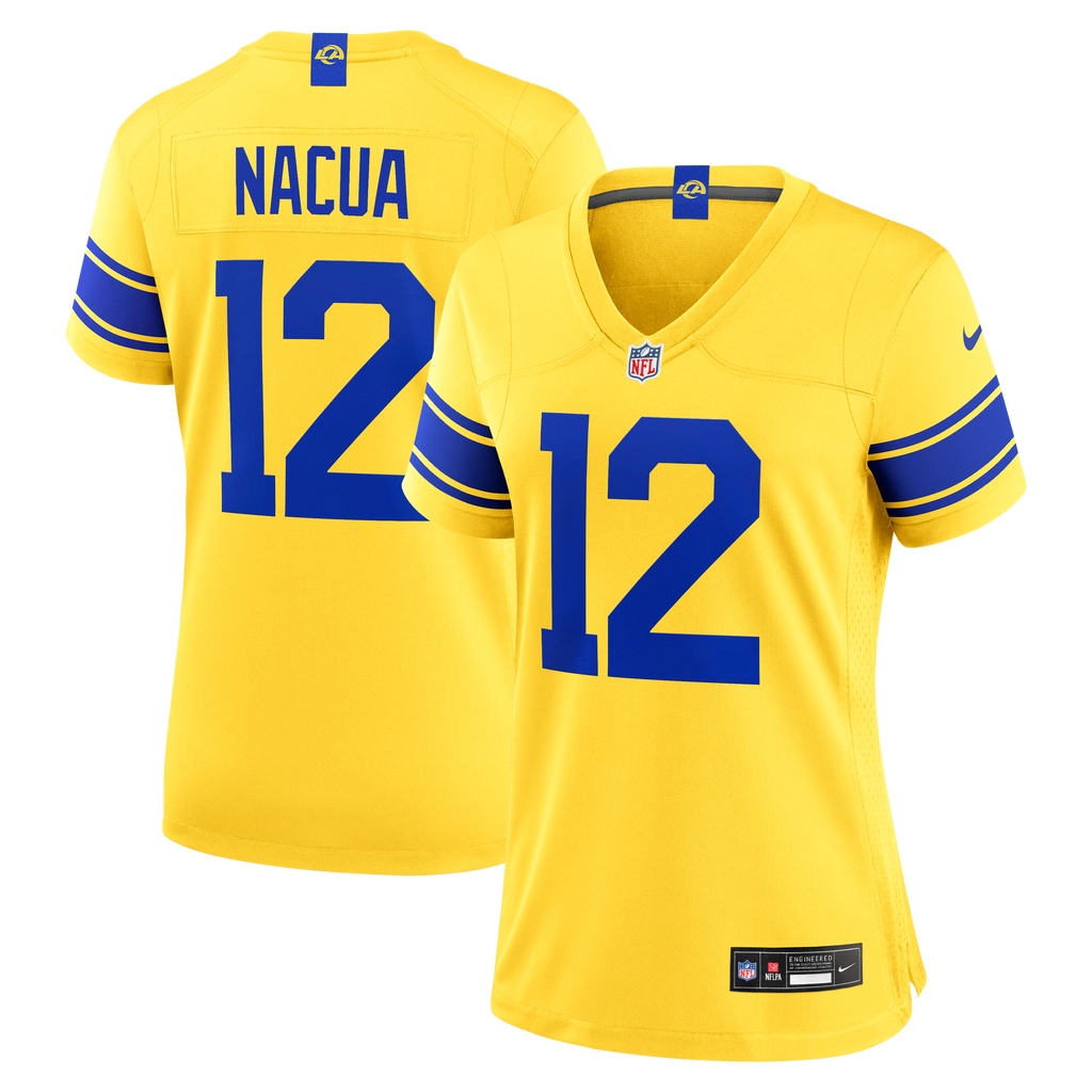 Women's Los Angeles Rams Puka Nacua Nike Classic Sol Game Jersey