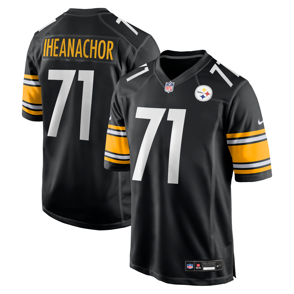 Men's Pittsburgh Steelers Max Iheanachor Nike Black 2026 Nfl Draft First Round Pick No 21 Team Game Jersey