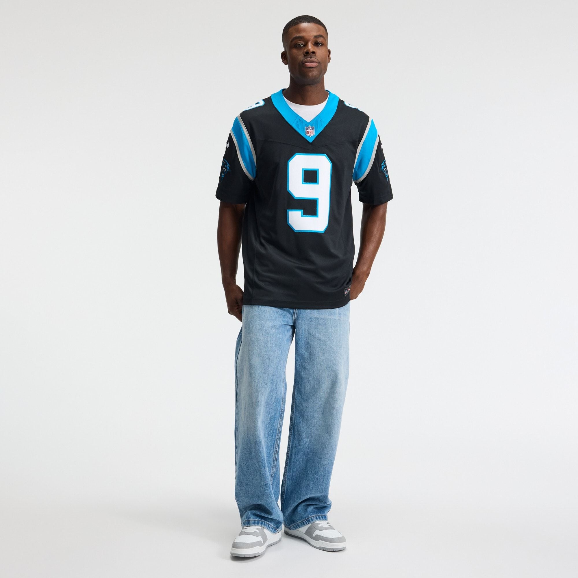 Men's Carolina Panthers Bryce Young Nike Black Team Vapor Fuse Stitched Limited Jersey
