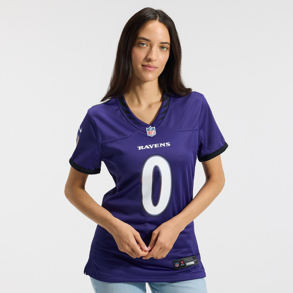 Women's Baltimore Ravens Roquan Smith Nike Purple Team Game Jersey